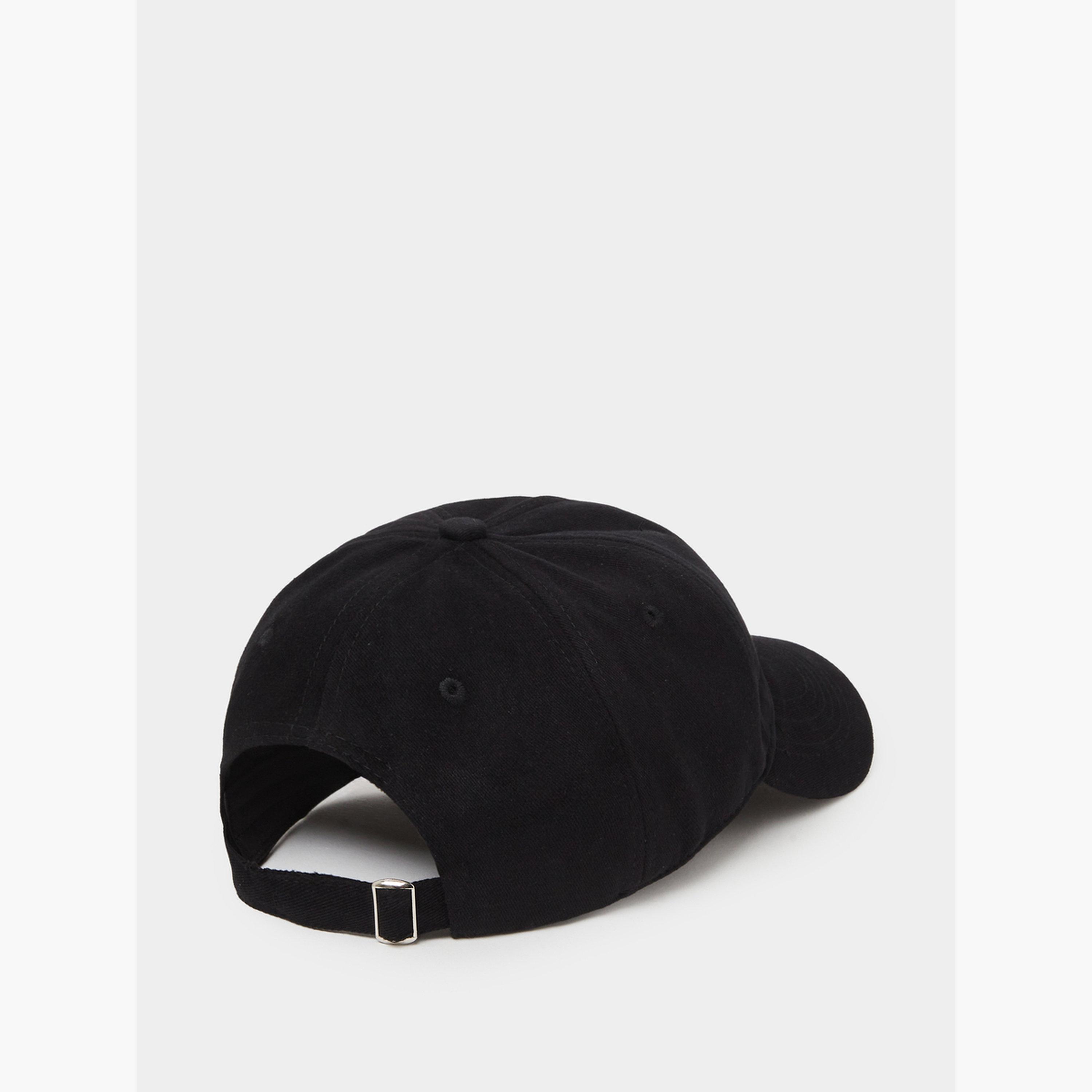 ستايلي - قبعة بيسبول سوداء مطرزة-men-caps-image-4