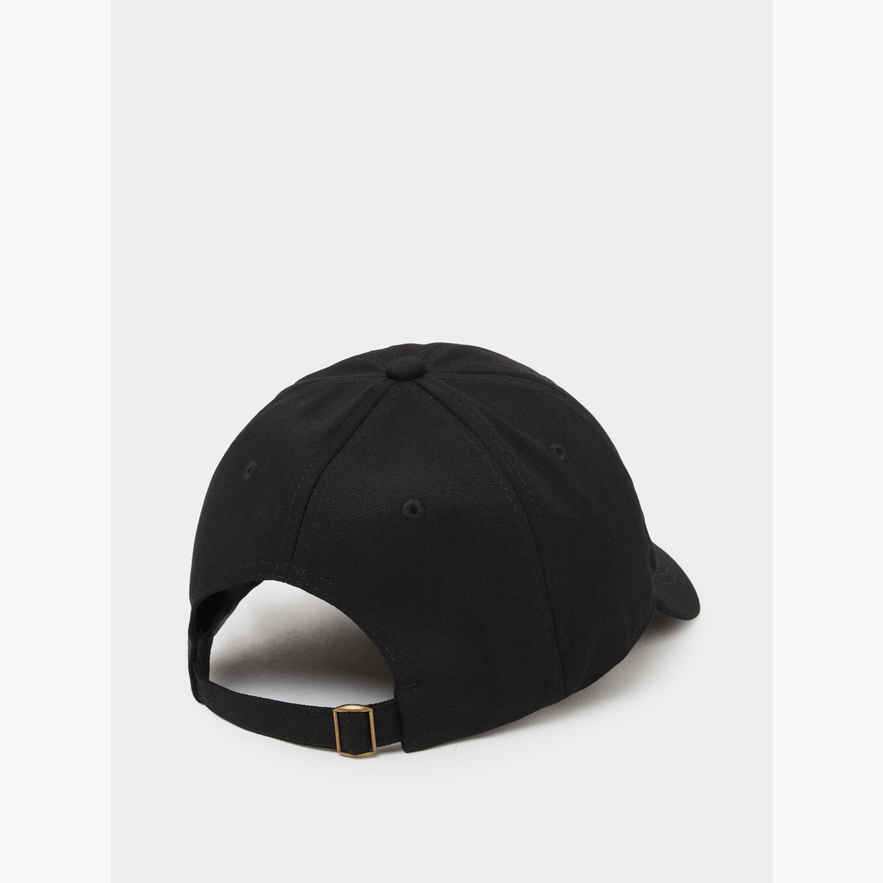 ستايلي - قبعة بيسبول سوداء مطرزة-men-caps-image-4