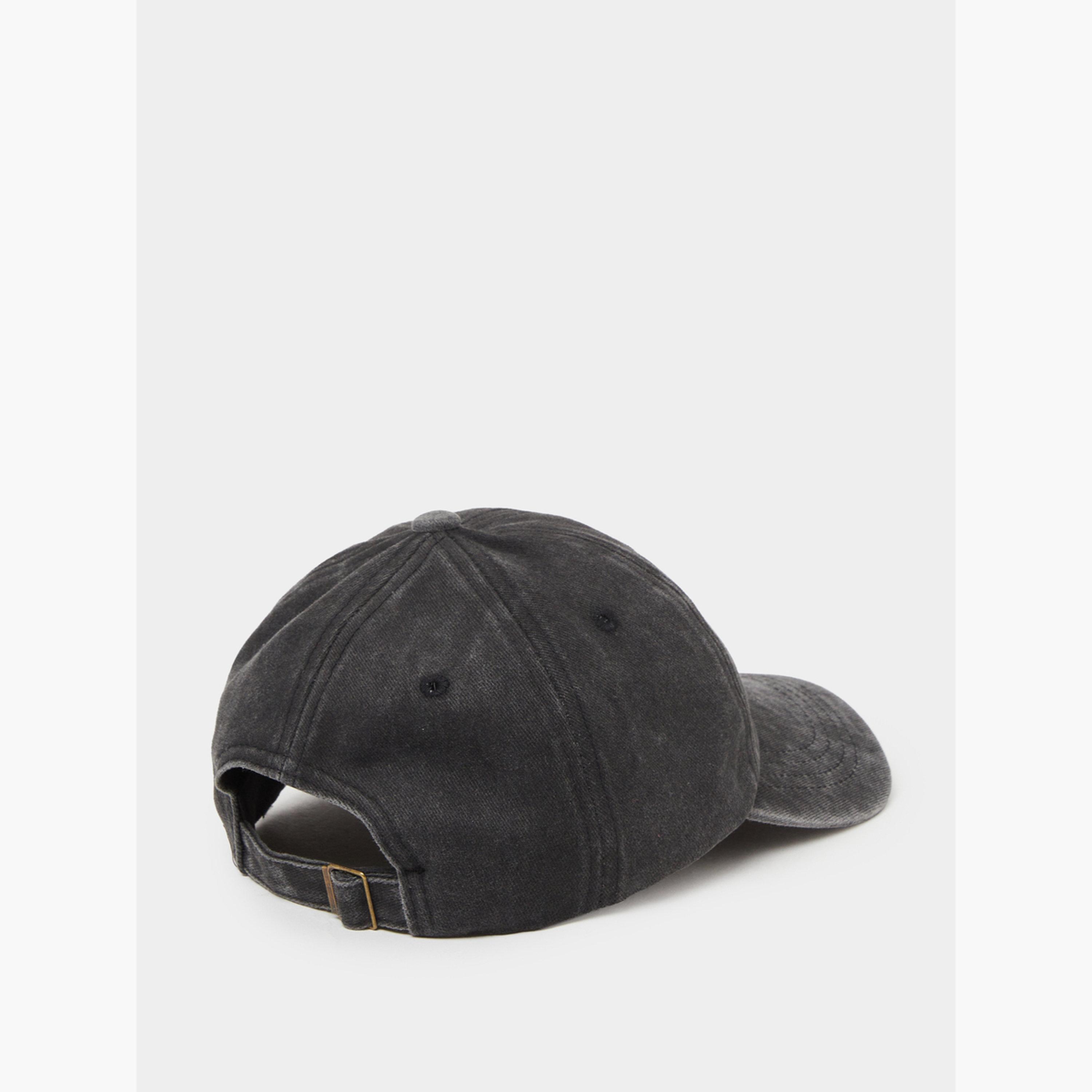 ستايلي - قبعة بيسبول مطرزة باللون الفحمي-men-caps-image-4