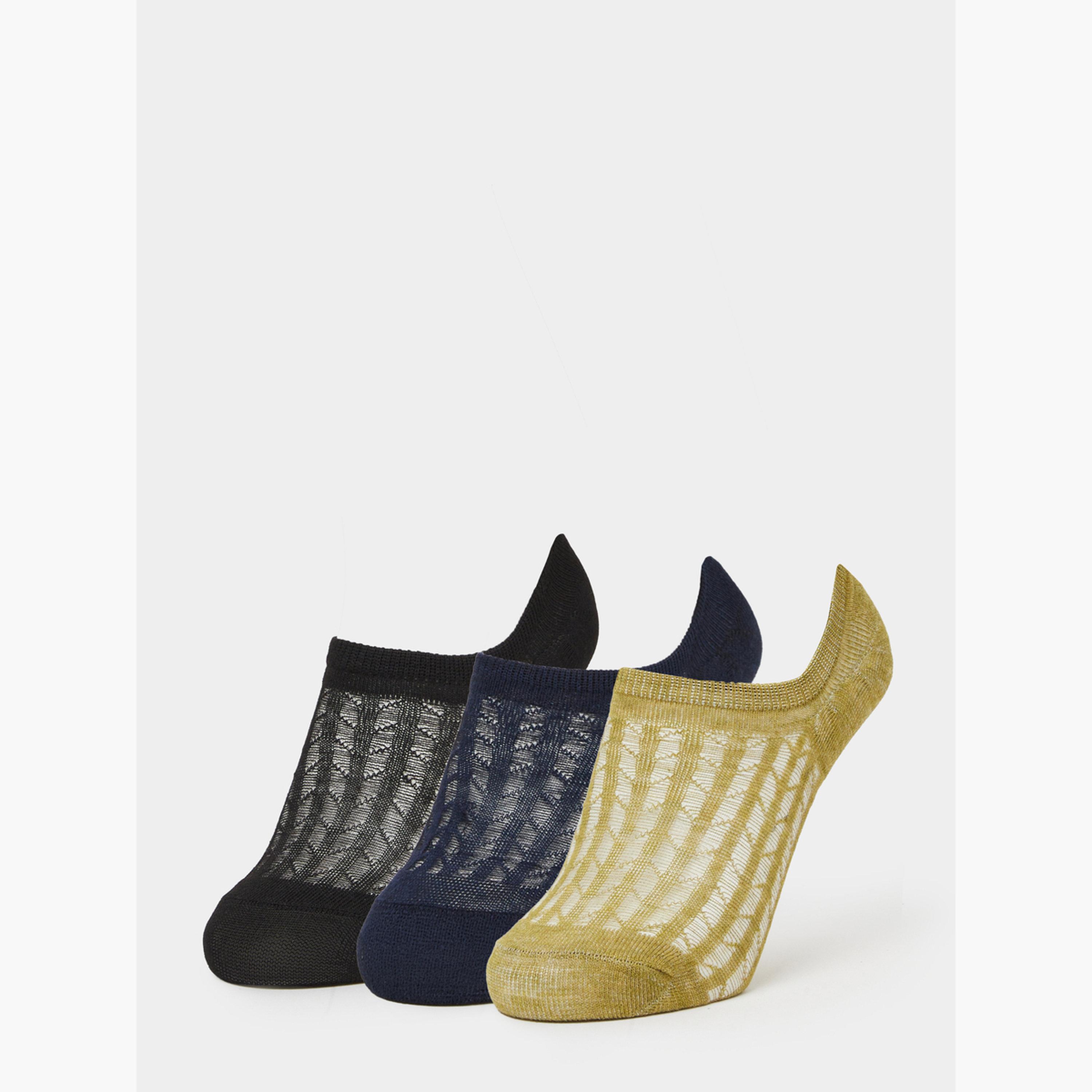 Styli Pack of 3 - Breathable Shoe Liner Socks-men-socks-image-1