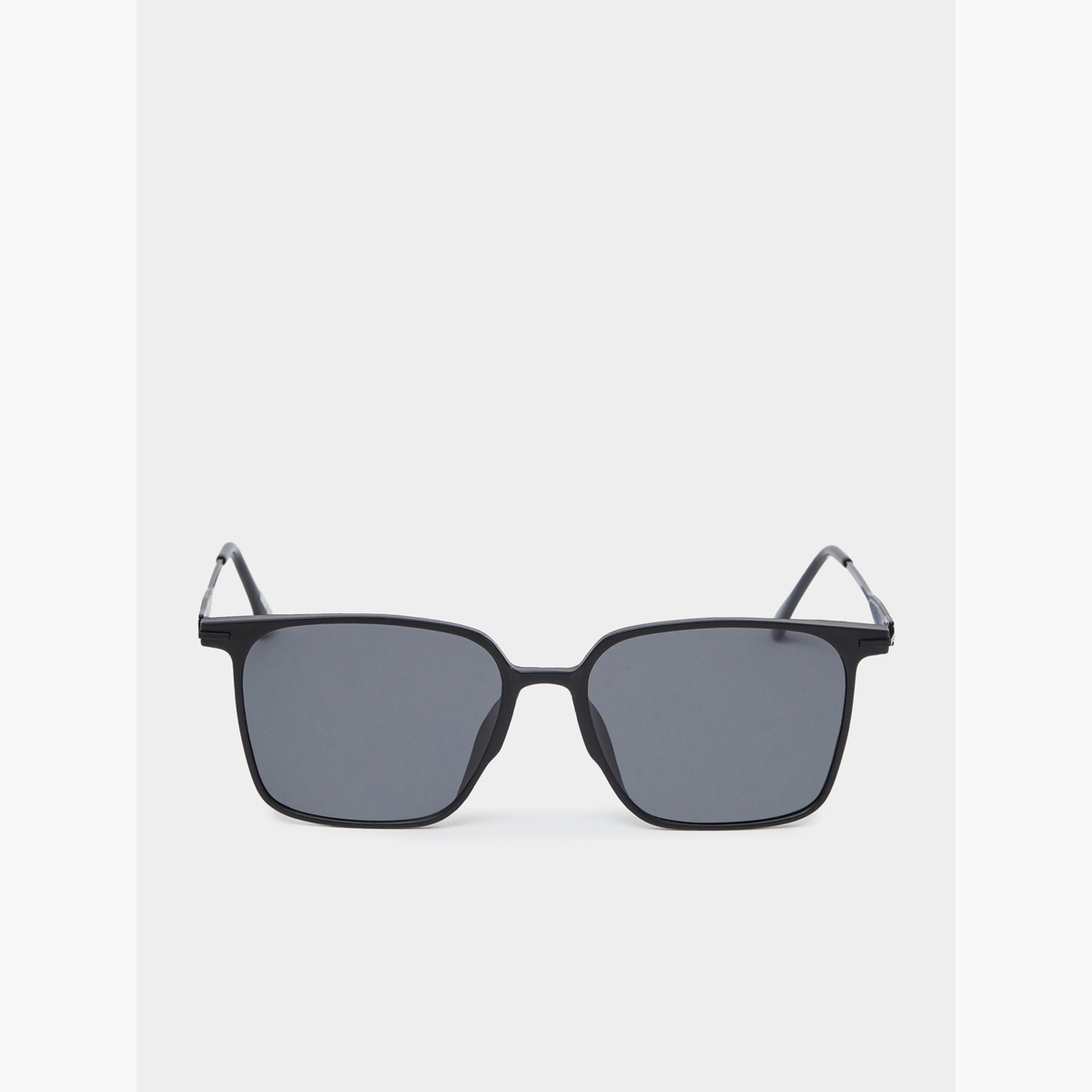 نظارة شمسية أسود بإطار مربع-men-sunglasses-image-2