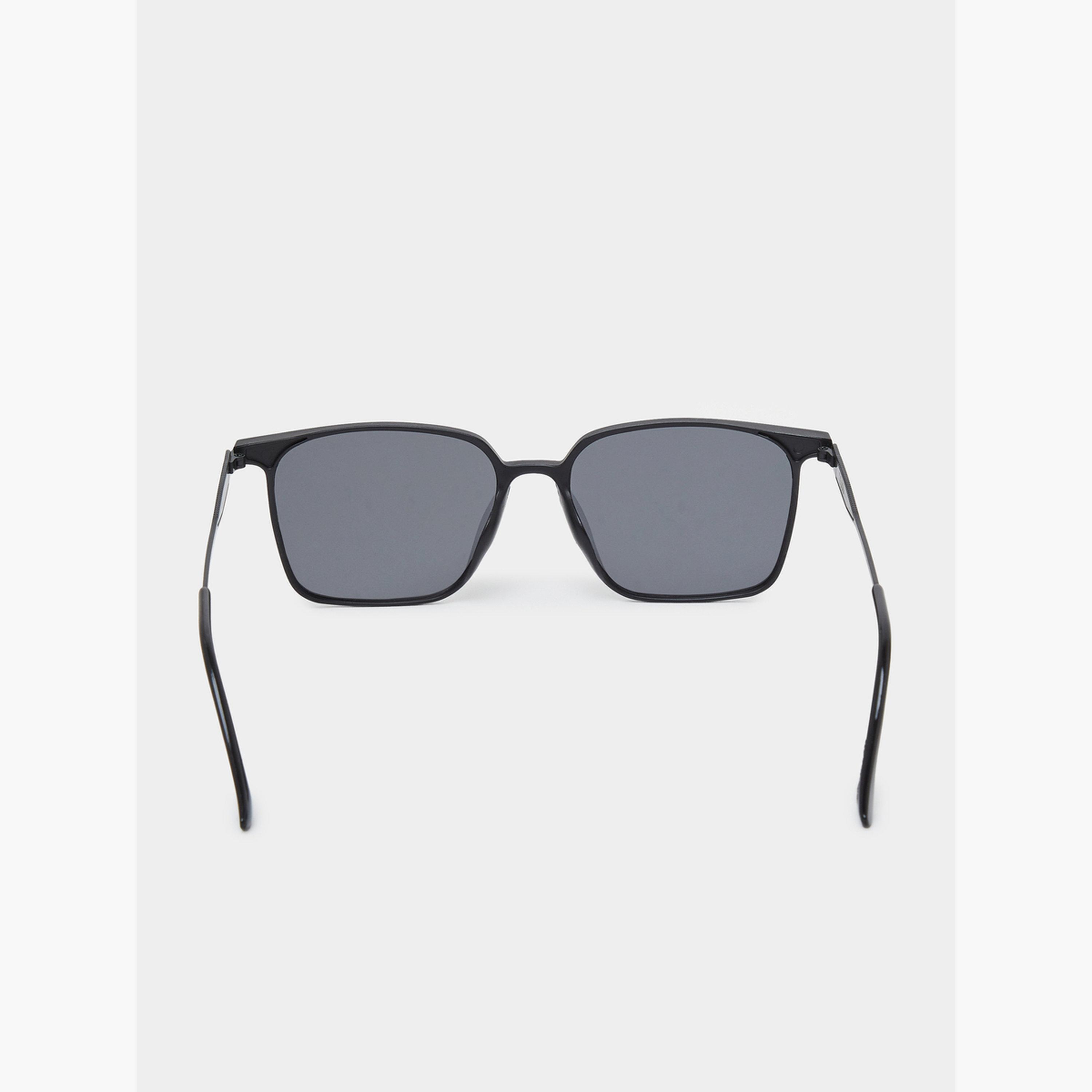 نظارة شمسية أسود بإطار مربع-men-sunglasses-image-4