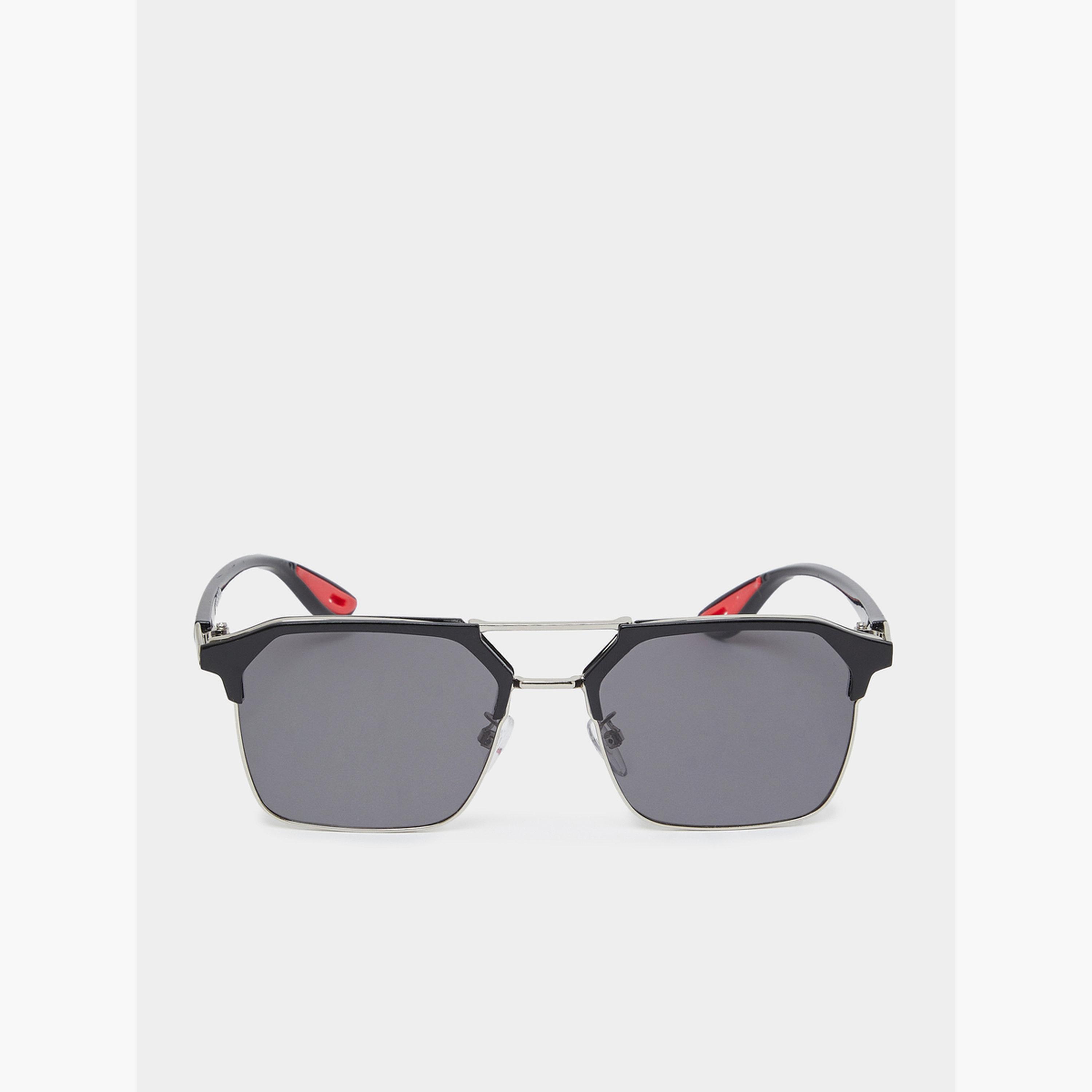 نظارة شمسية أسود أفياتور بجسر مزدوج-men-sunglasses-image-3