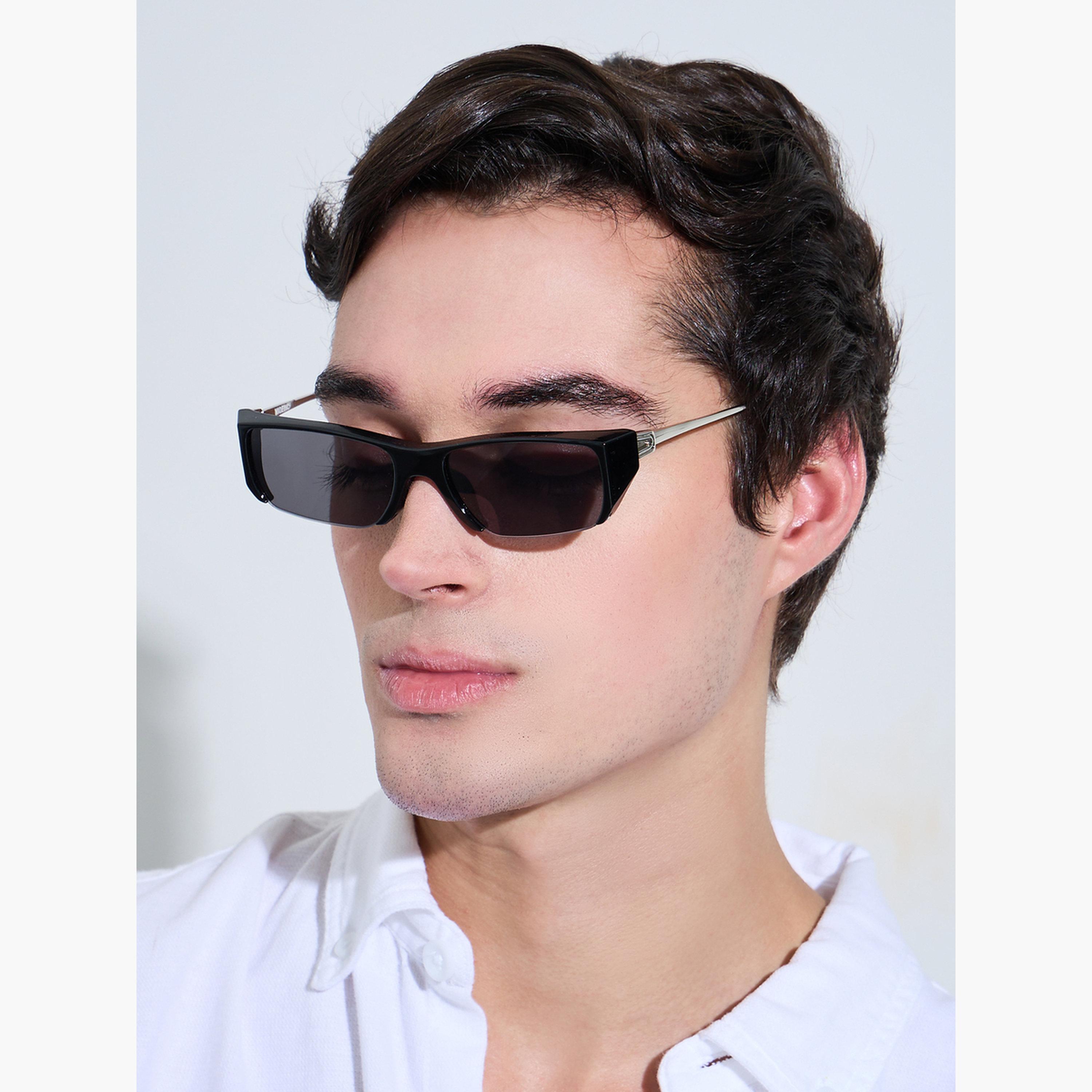 نظارة شمسية أسود بإطار مربع-men-sunglasses-image-2