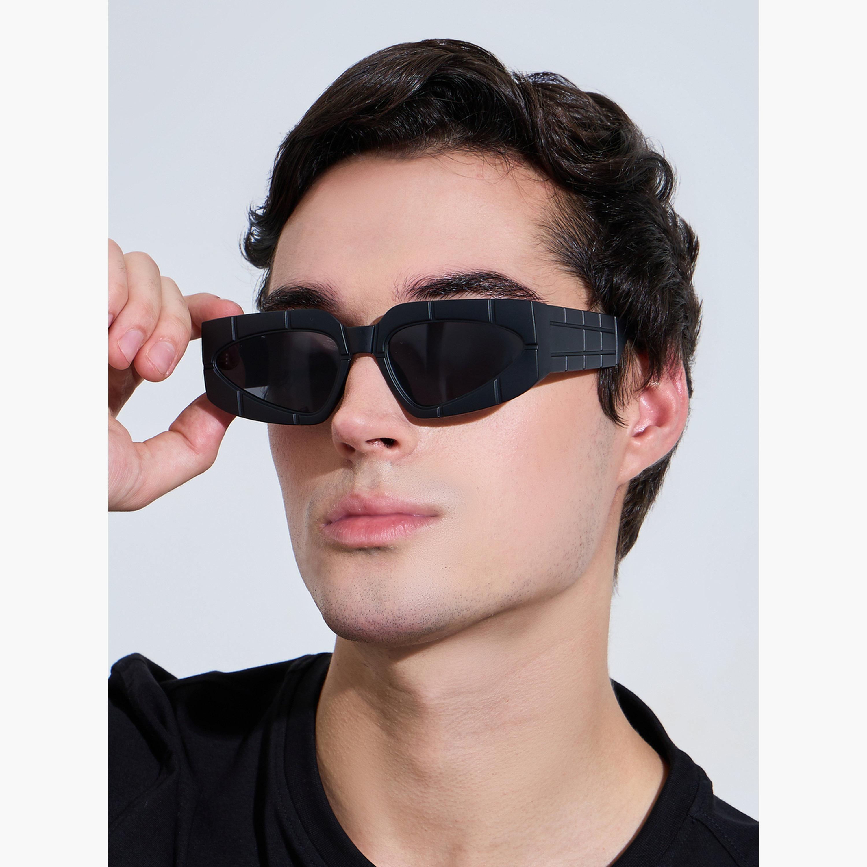 نظارة شمسية أسود بإطار مثلث-men-sunglasses-image-2