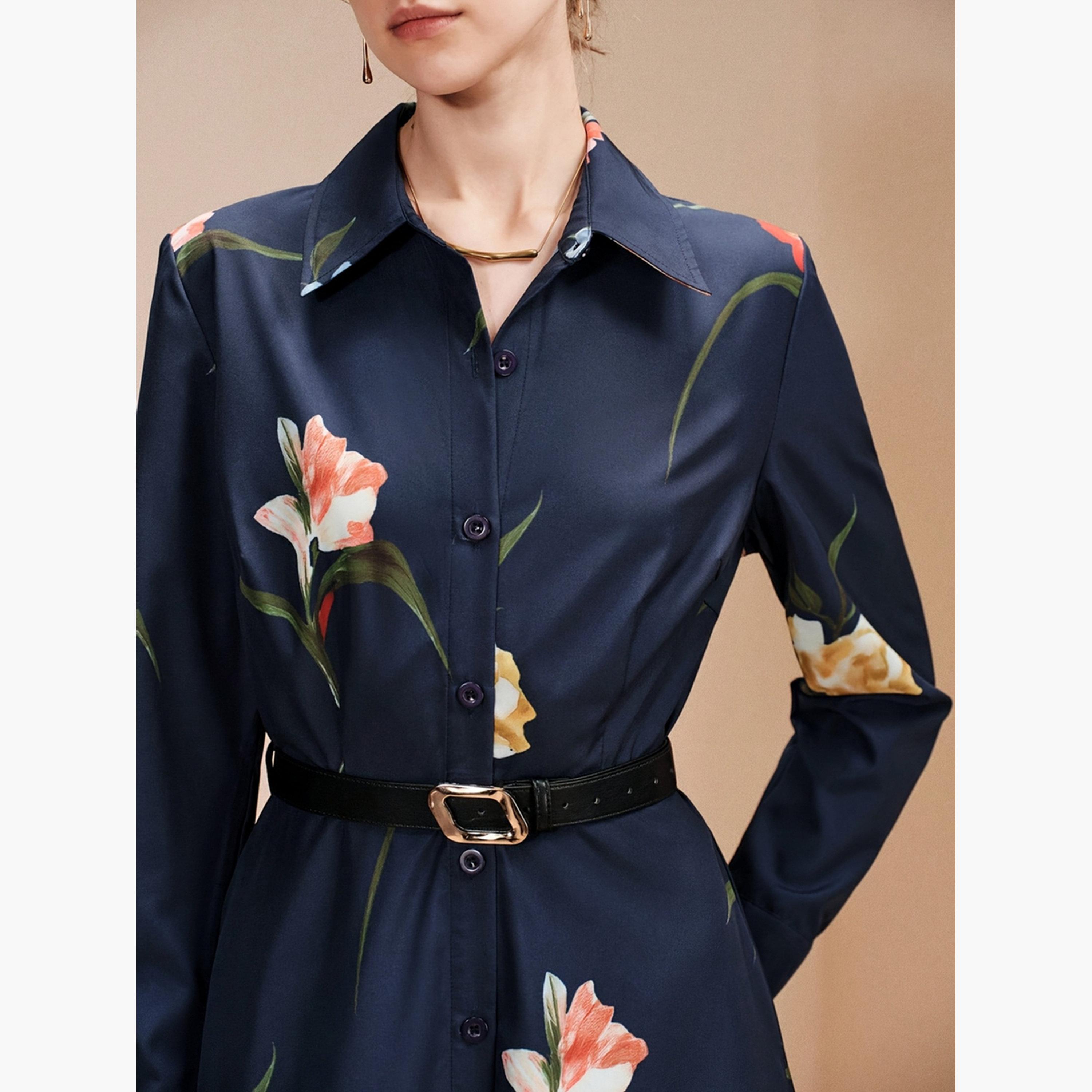 Take Two Navy Blue Floral A-Line Maxi Dress-women-clothing-dresses-image-7