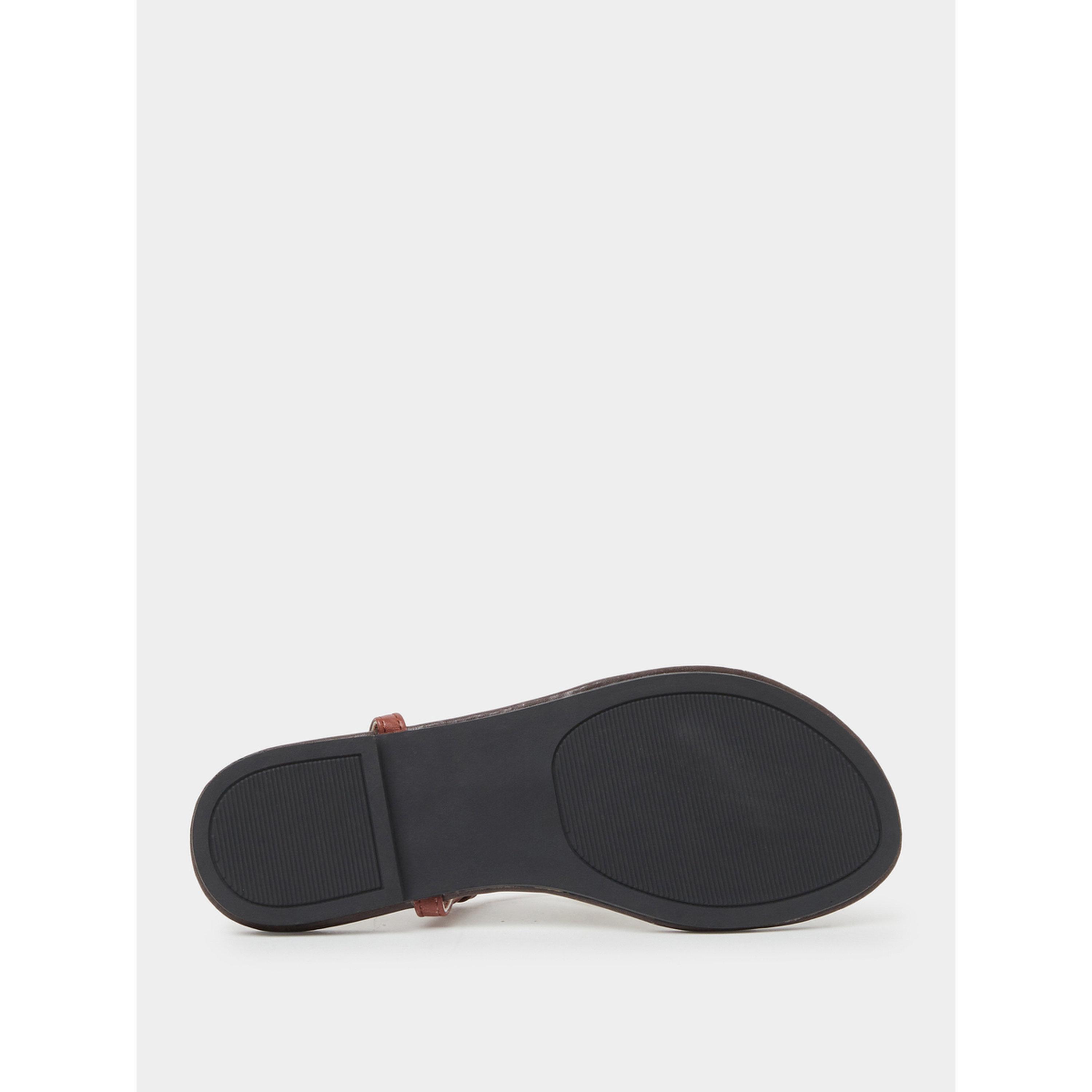 صندل مسطح مزين بزهور-women-shoes-sandals-flats-image-7