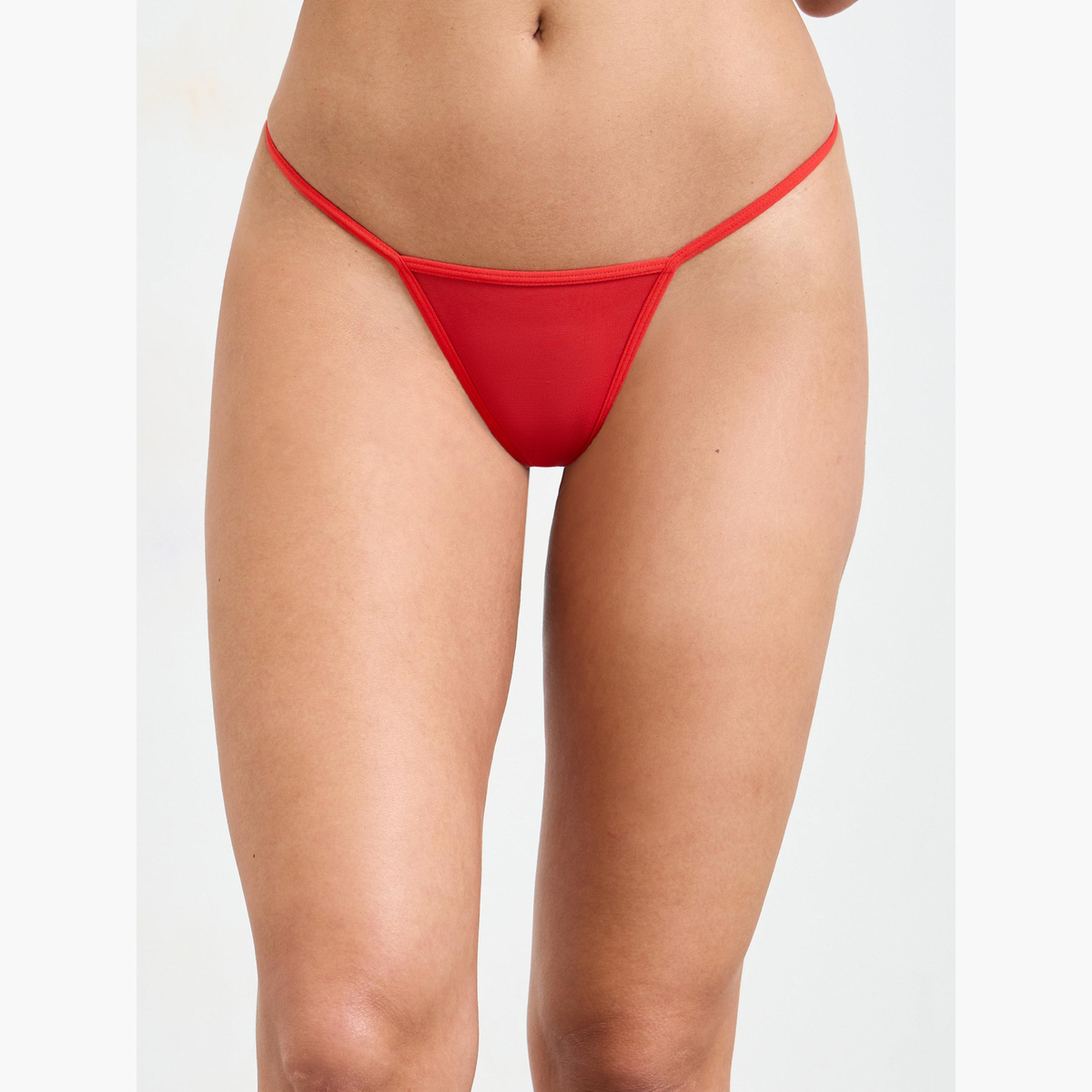 مجموعة من كلوت وقميص نوم قماش شبكي بحمالات لؤلؤ-women-clothing-lingerie-babydollsandbodysuits-image-3