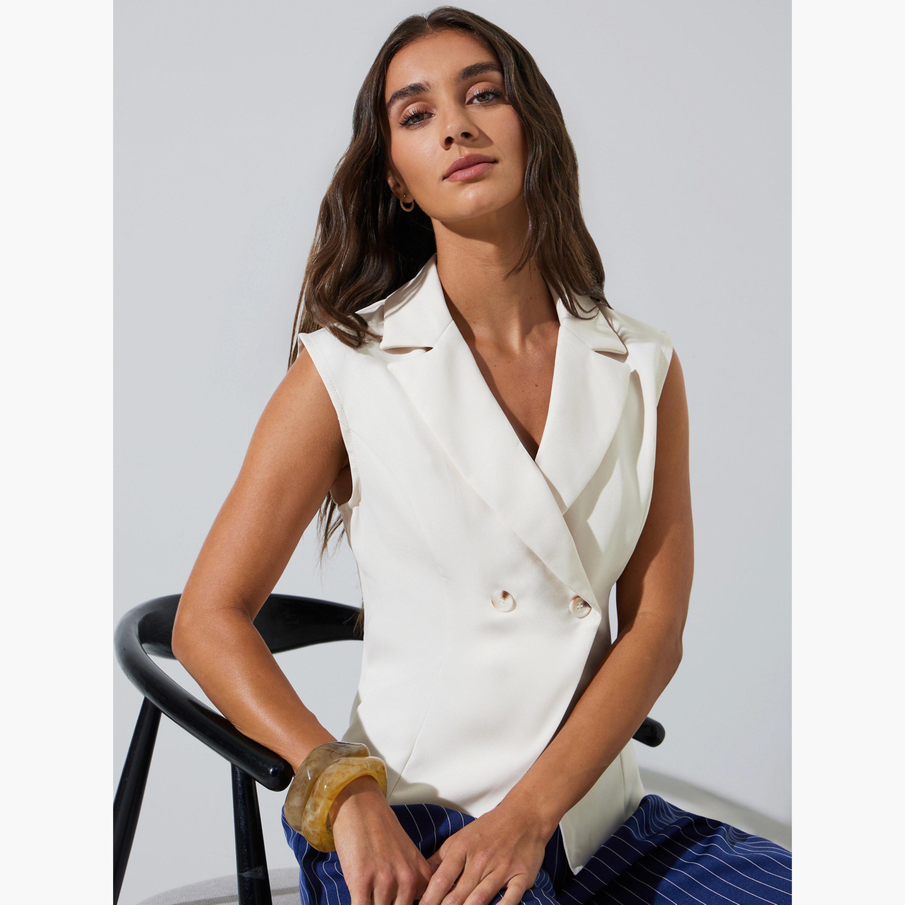 صدرية كاجوال بأزرار مزدوجة-women-clothing-shirtsandblouses-blouses-image-3