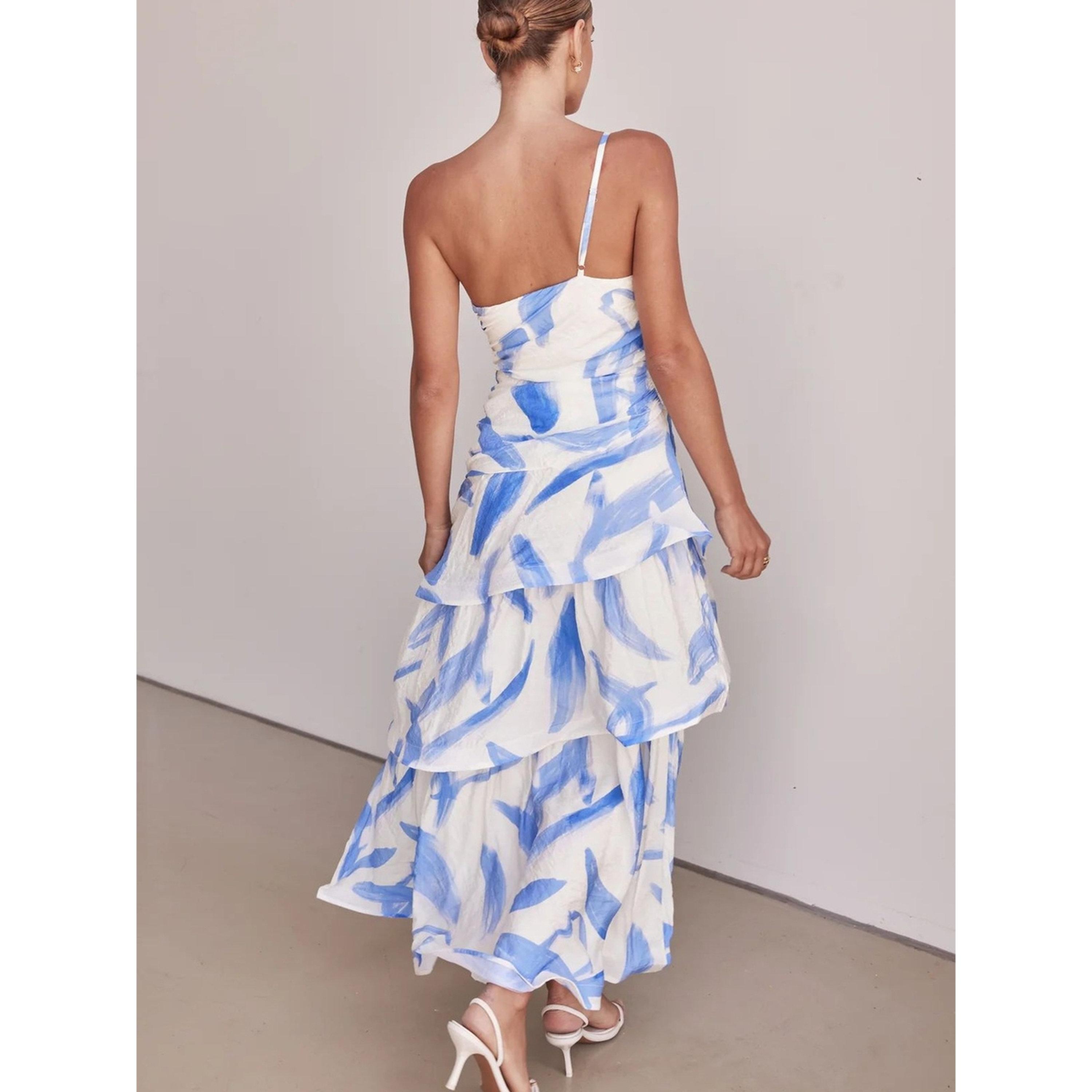 فستان طويل متعدد الطبقات بأكمام واحدة-women-clothing-dresses-image-3