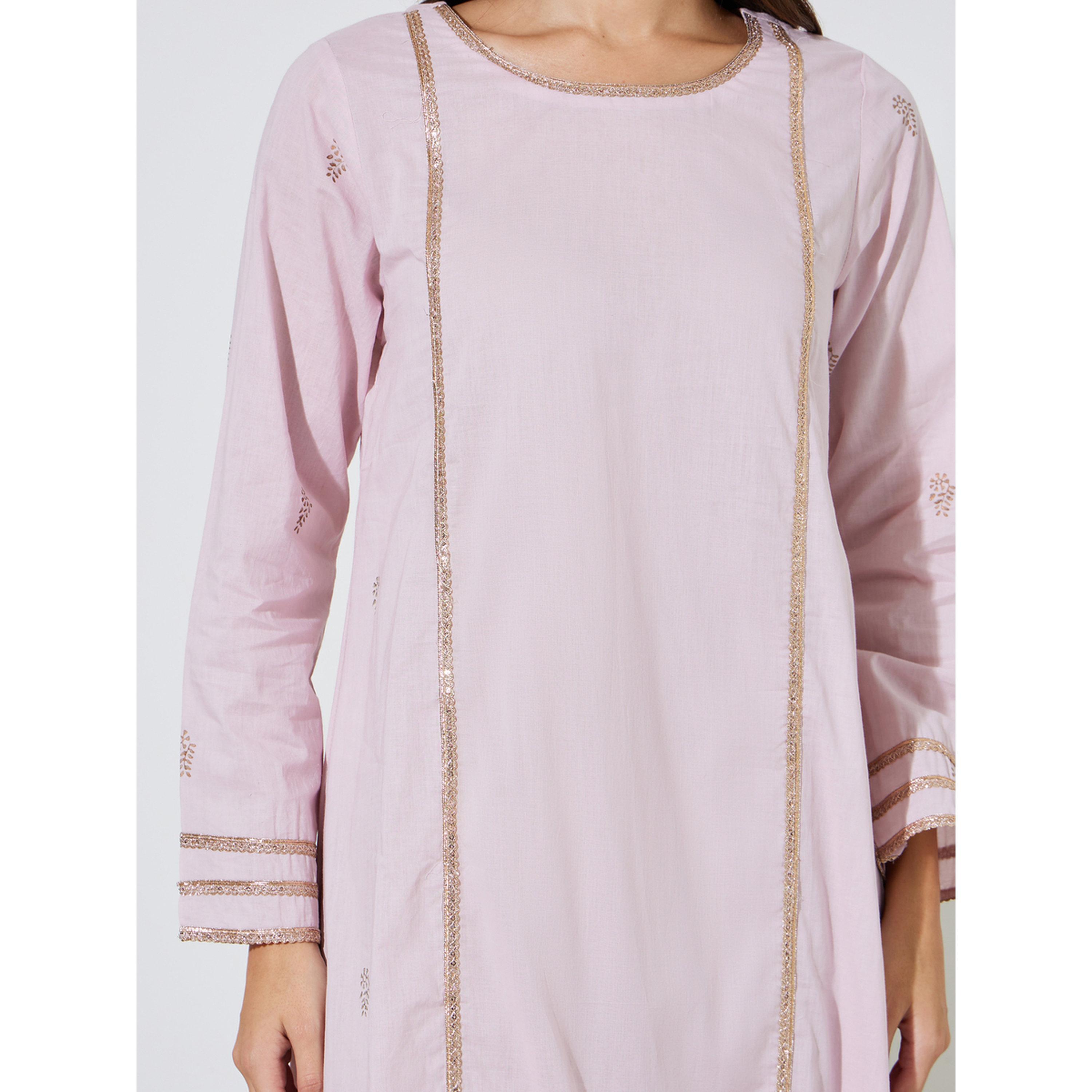 جلابية طويلة بأكمام طويلة ومطرزة بلون وردي-women-arabicclothing-jalabiyas-image-4