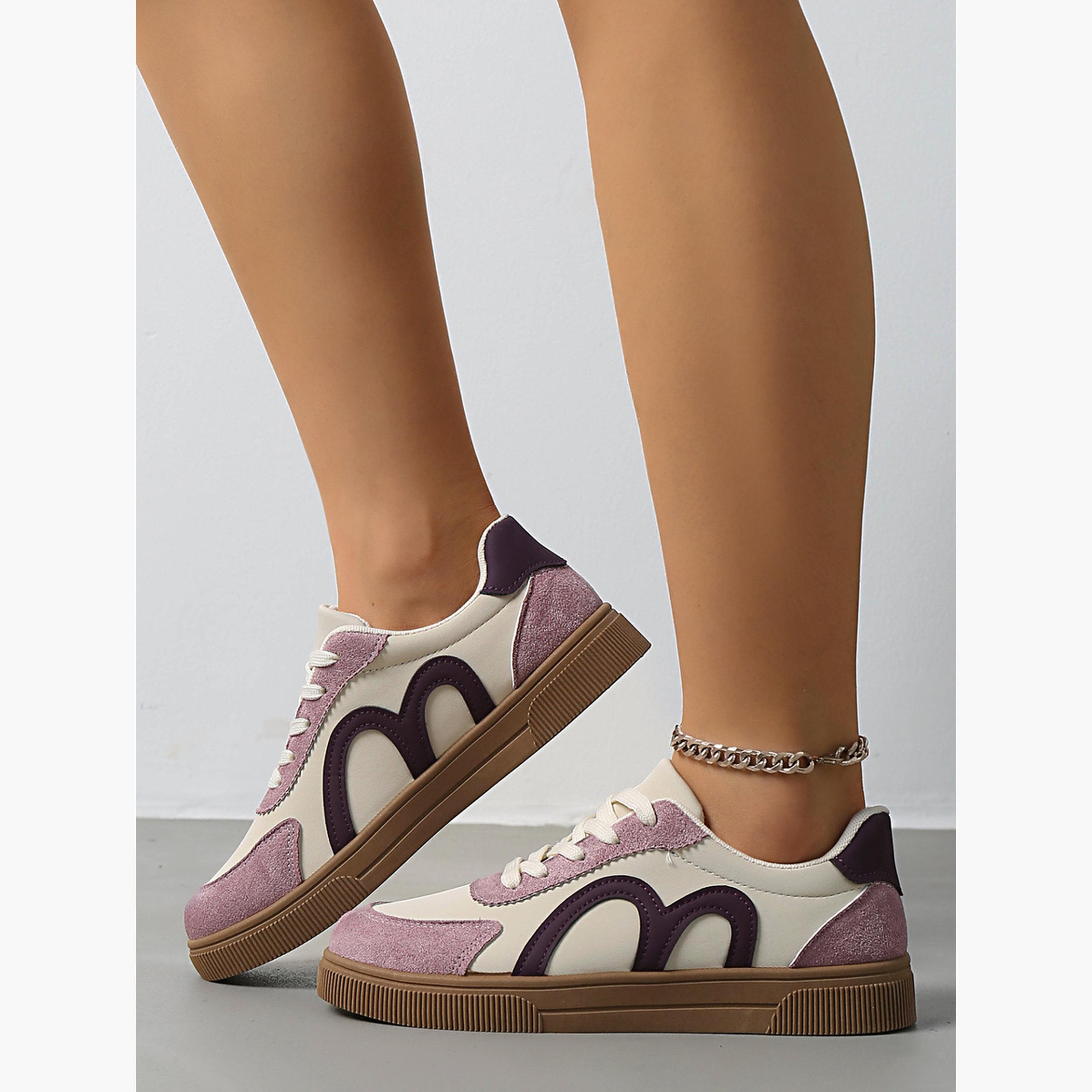 حذاء سنيكرز برباط باللون الأرجواني-women-shoes-sneakers-image-3