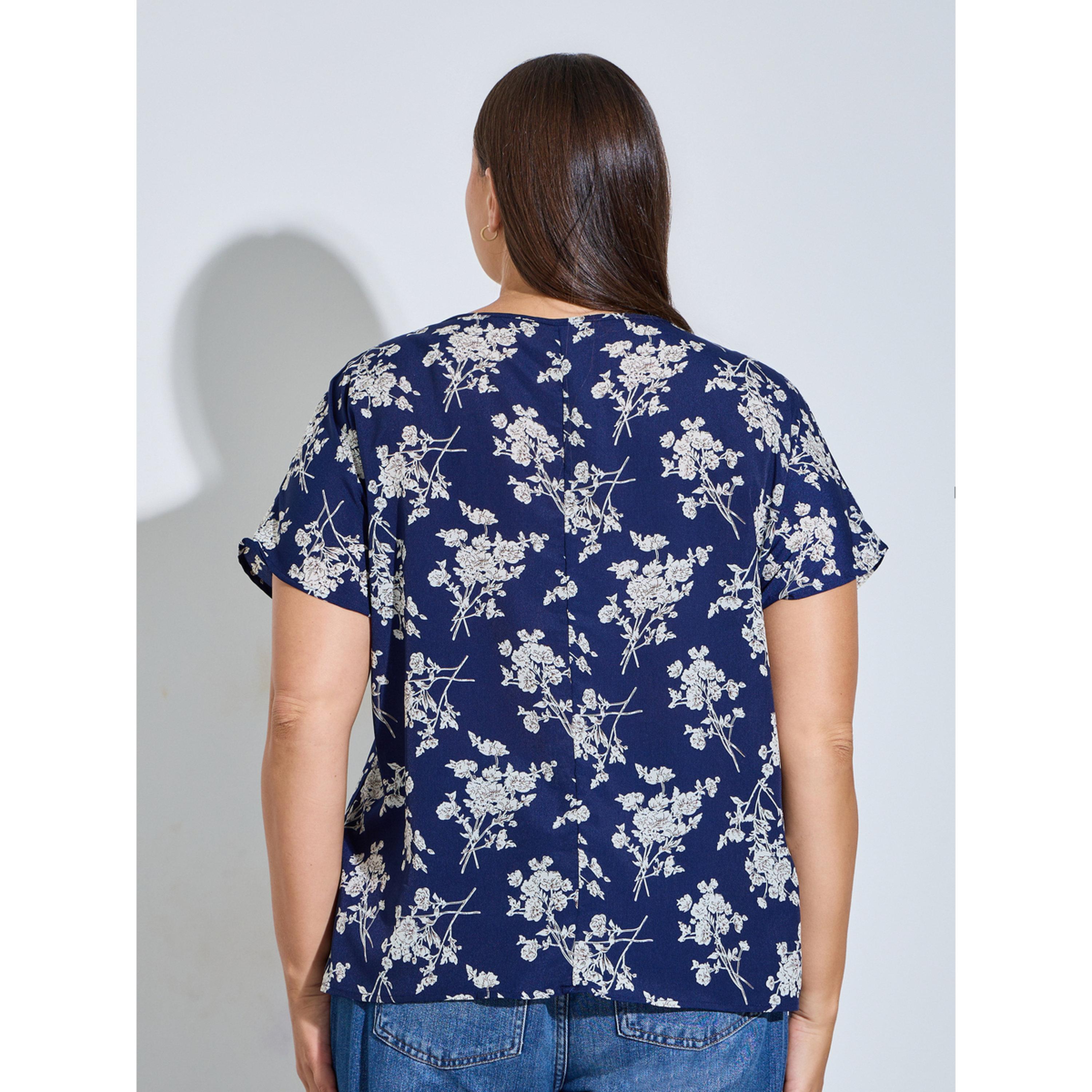 Take Two Plus Size Floral Print Short Sleeve Top-women-clothing-plussize-shirtsandblouses-blouses-image-3
