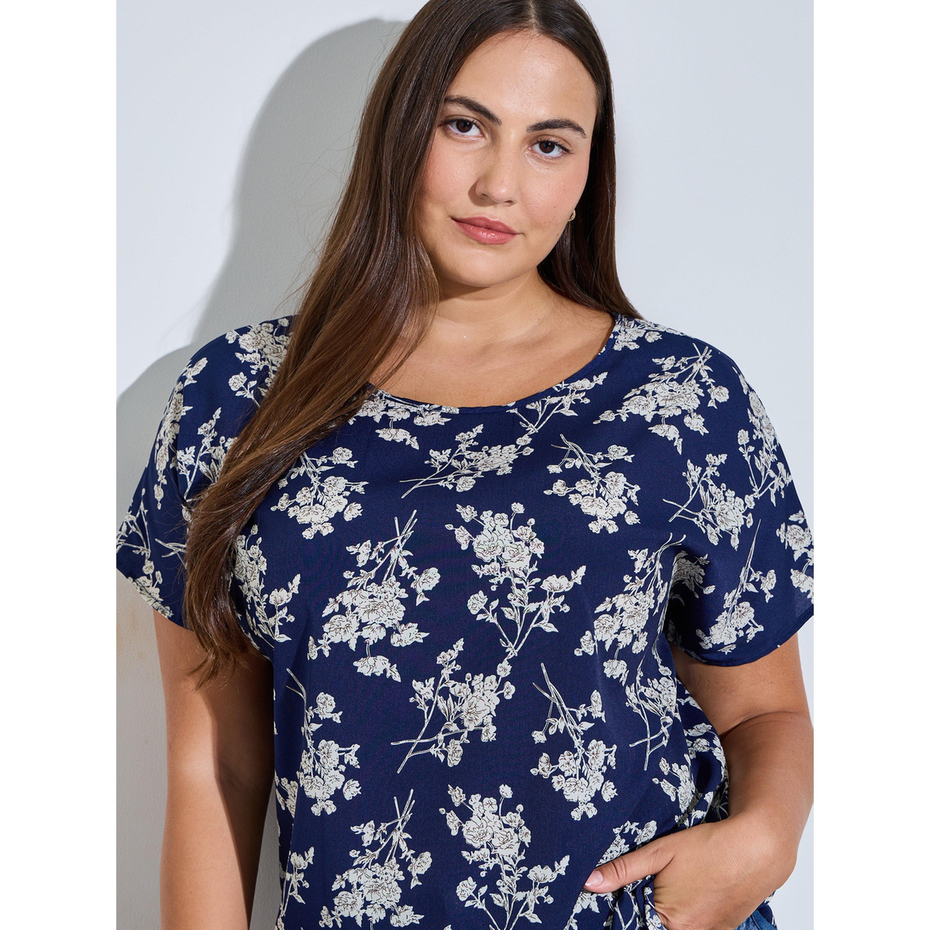 Take Two Plus Size Floral Print Short Sleeve Top-women-clothing-plussize-shirtsandblouses-blouses-image-5