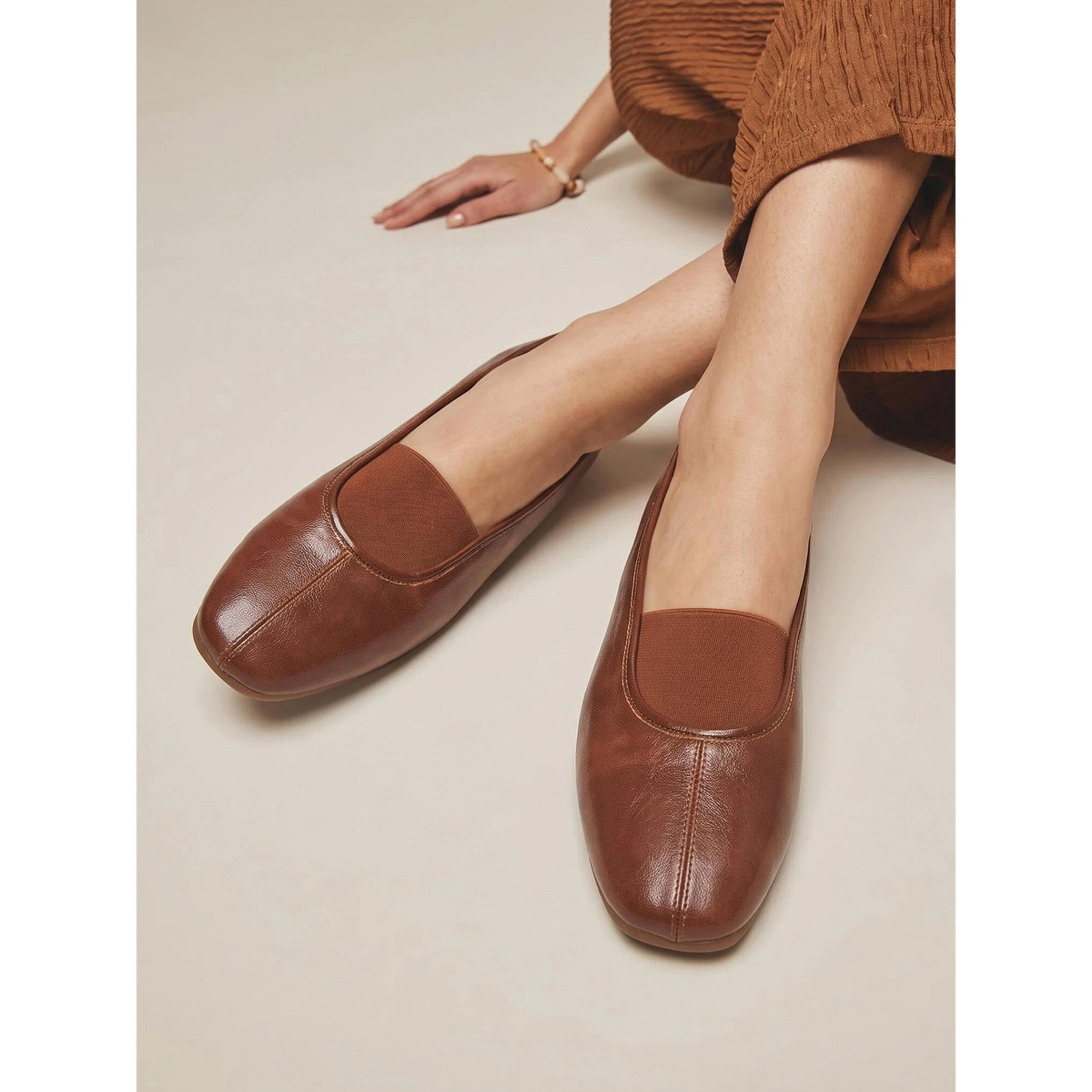 حذاء باليرينا مسطح بشريط مطاطي-women-shoes-ballerinas-image-2