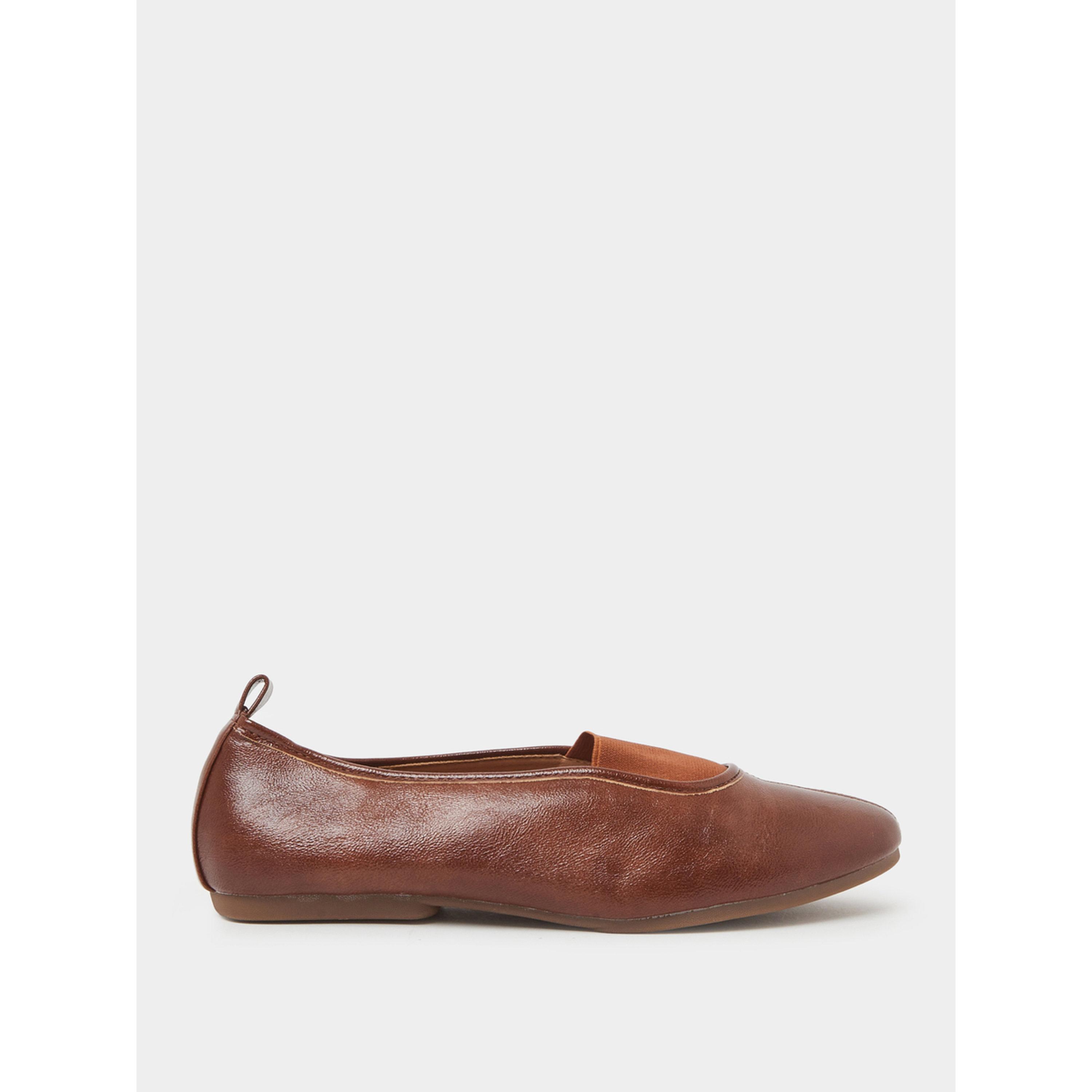 حذاء باليرينا مسطح بشريط مطاطي-women-shoes-ballerinas-image-3