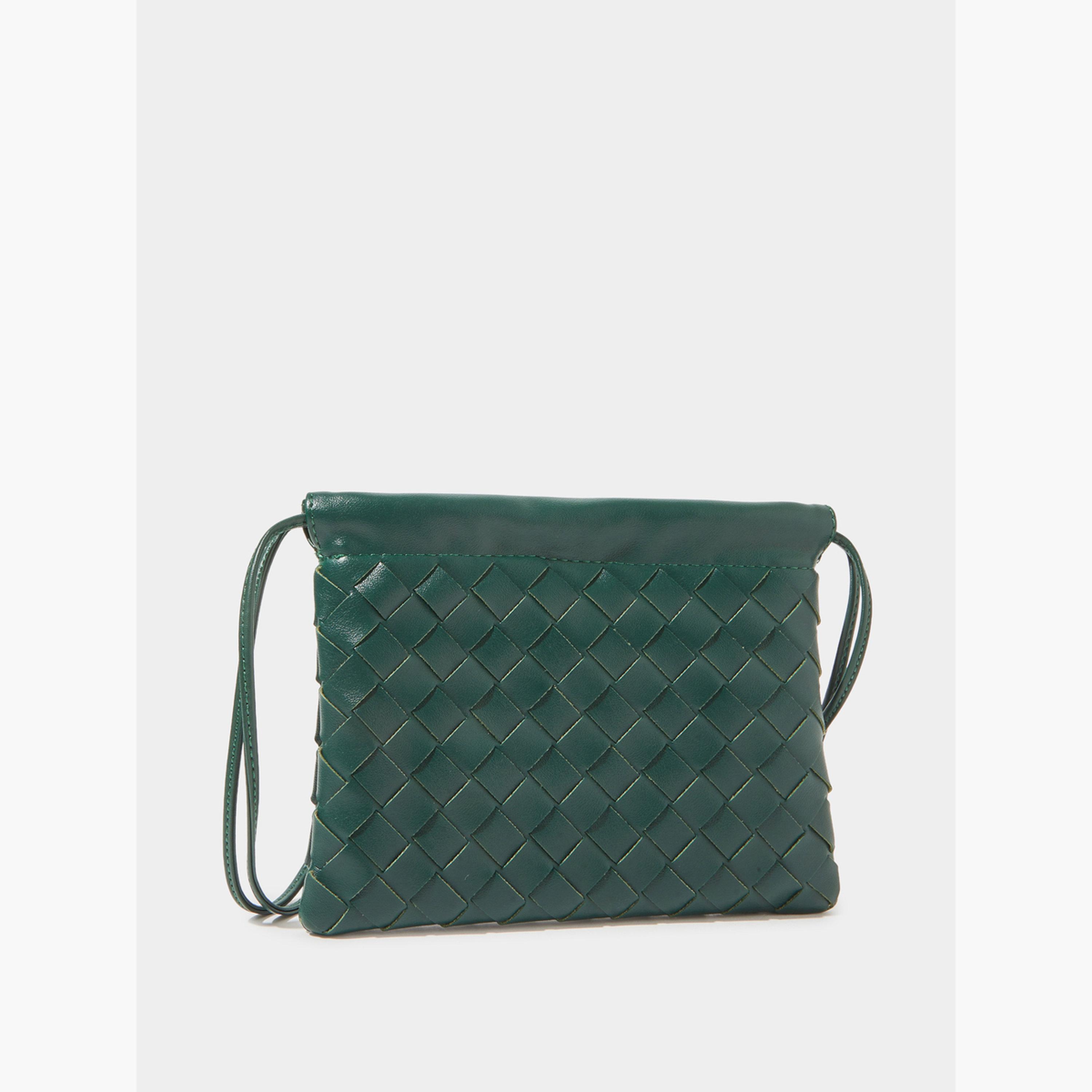 Styli Green Woven Drawstring Bag-women-bagsandwallets-handbags-image-1