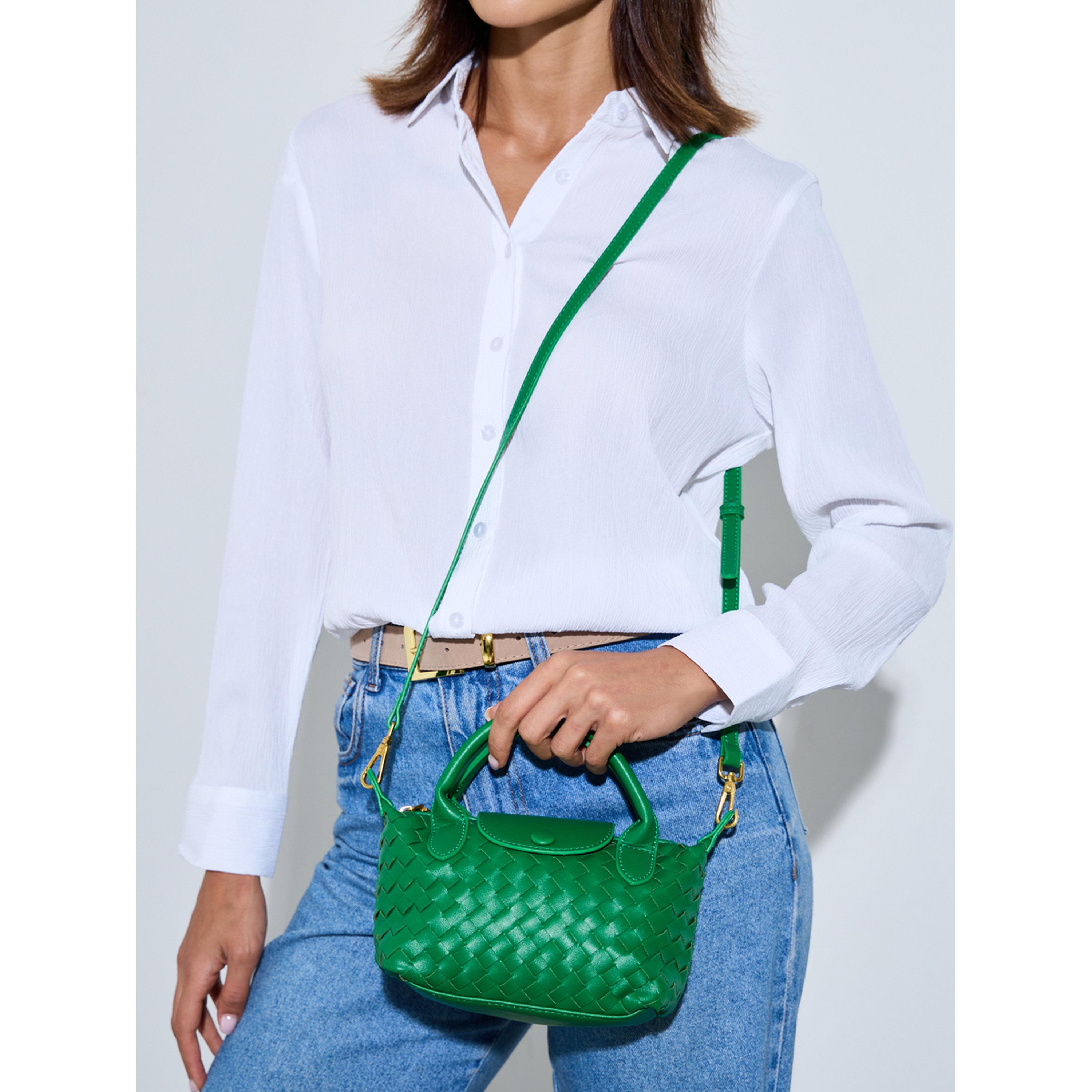 Styli Green Woven Crossbody Bag-women-bagsandwallets-handbags-image-2