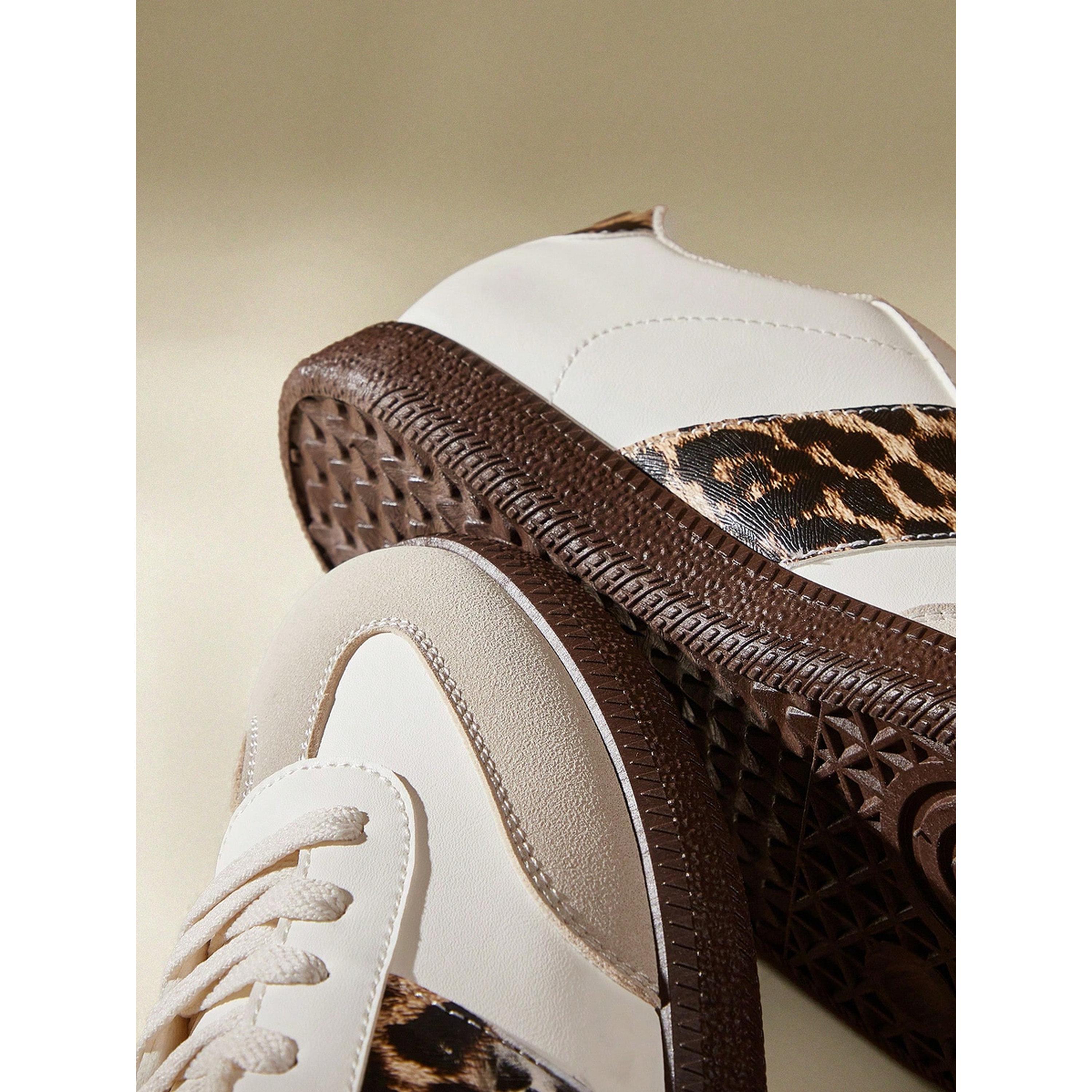 Take Two Womens Leopard Print PU Sneakers - Multi-Color Comfort-women-shoes-sneakers-image-6