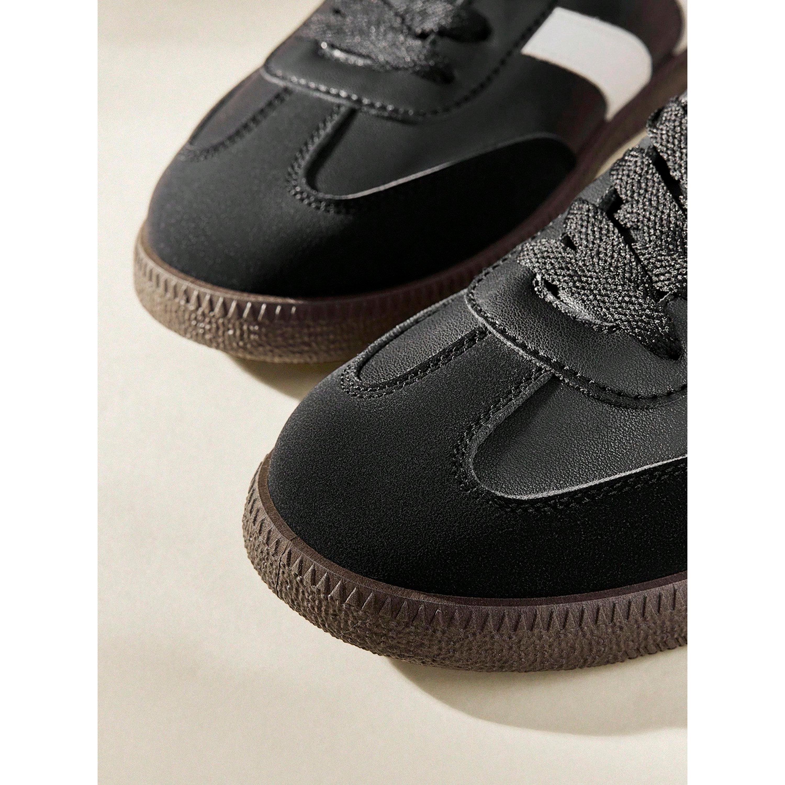 Take Two Womens Black PU Leather Sneakers - Versatile and Stylish Sport Shoes-women-shoes-sneakers-image-3