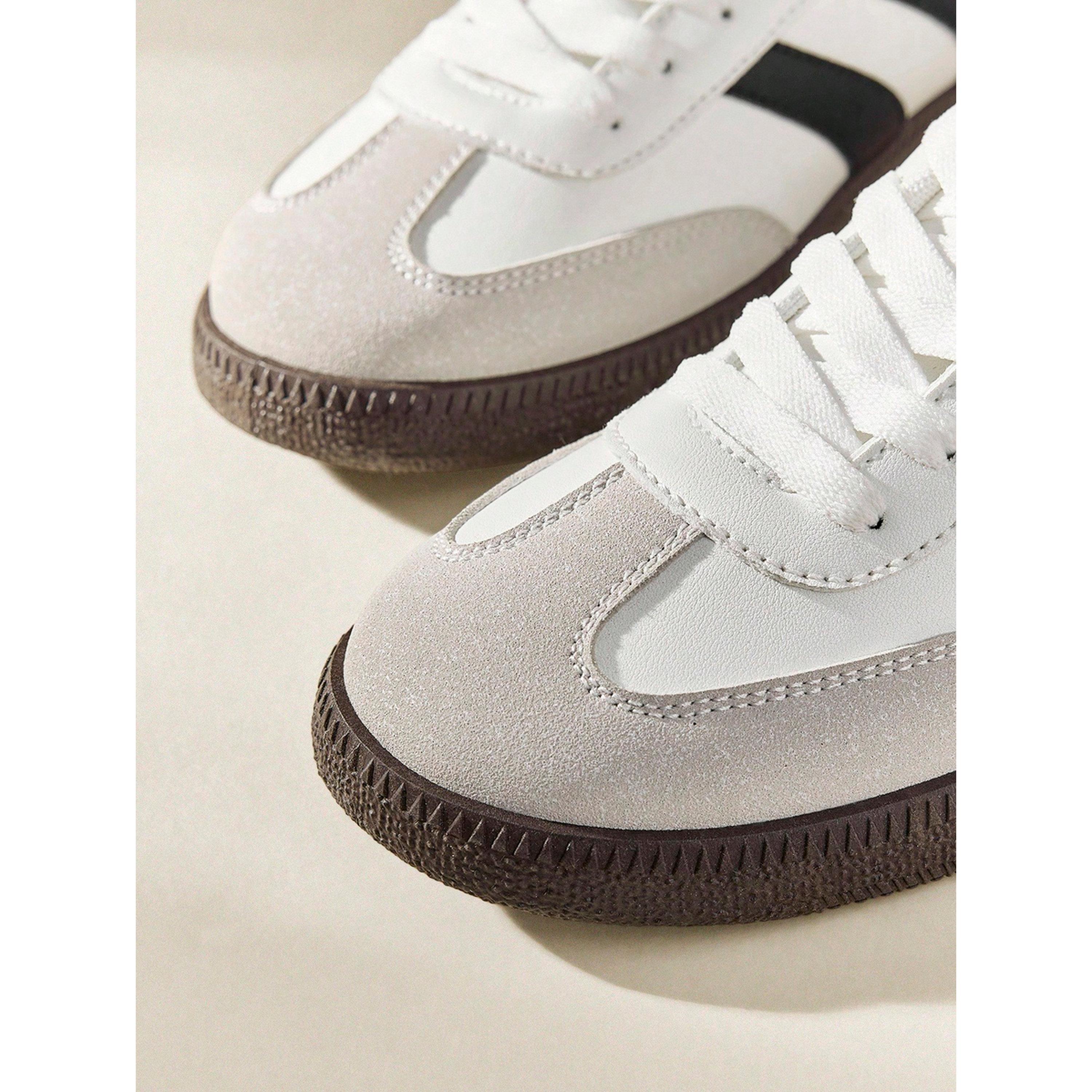 Take Two Womens Classic Multi-Stripe PU Leather Sneakers for Sports and Casual Wear-women-shoes-sneakers-image-5