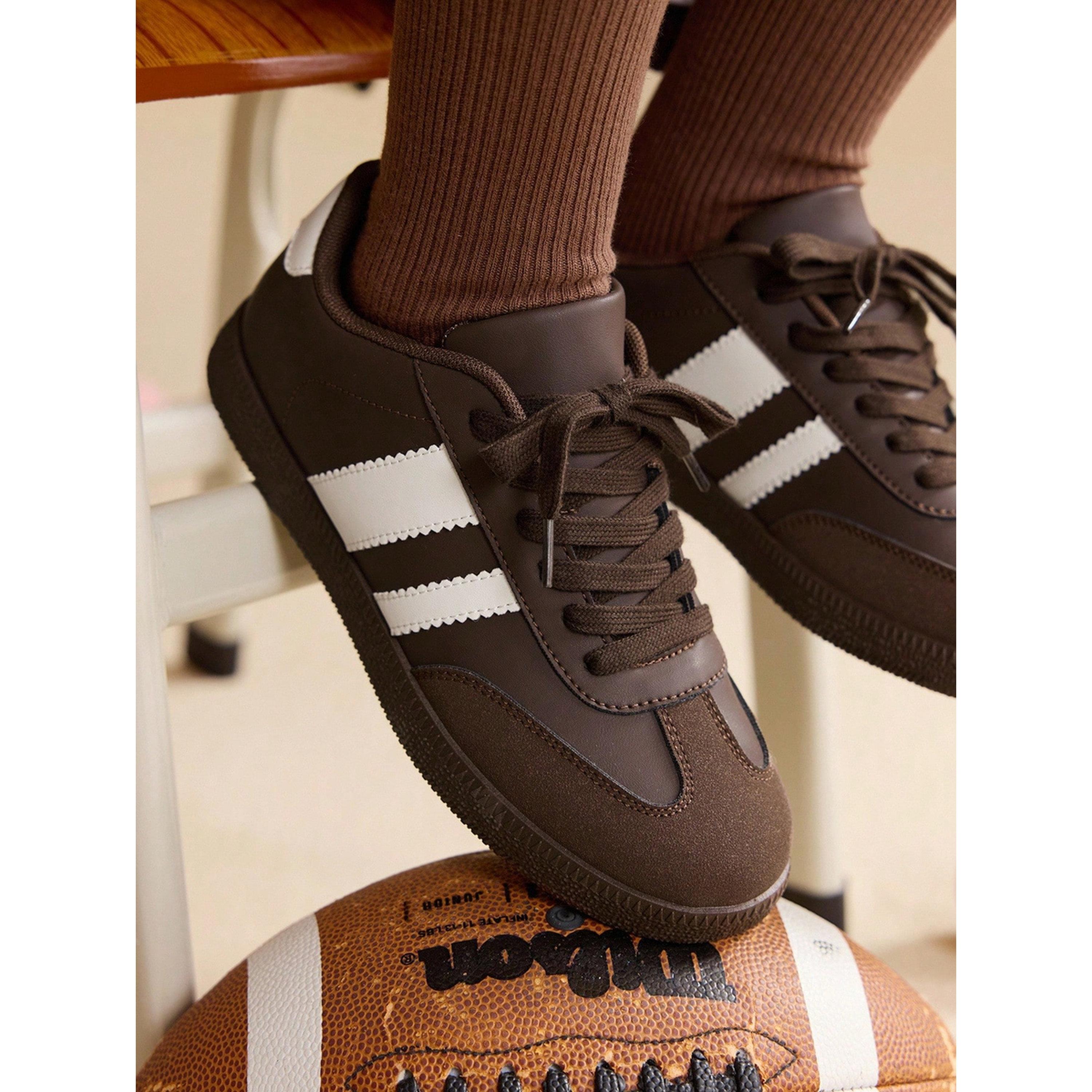 Take Two Brown PU Leather Sneakers for Women - Casual and Sporty Footwear-women-shoes-sneakers-image-2