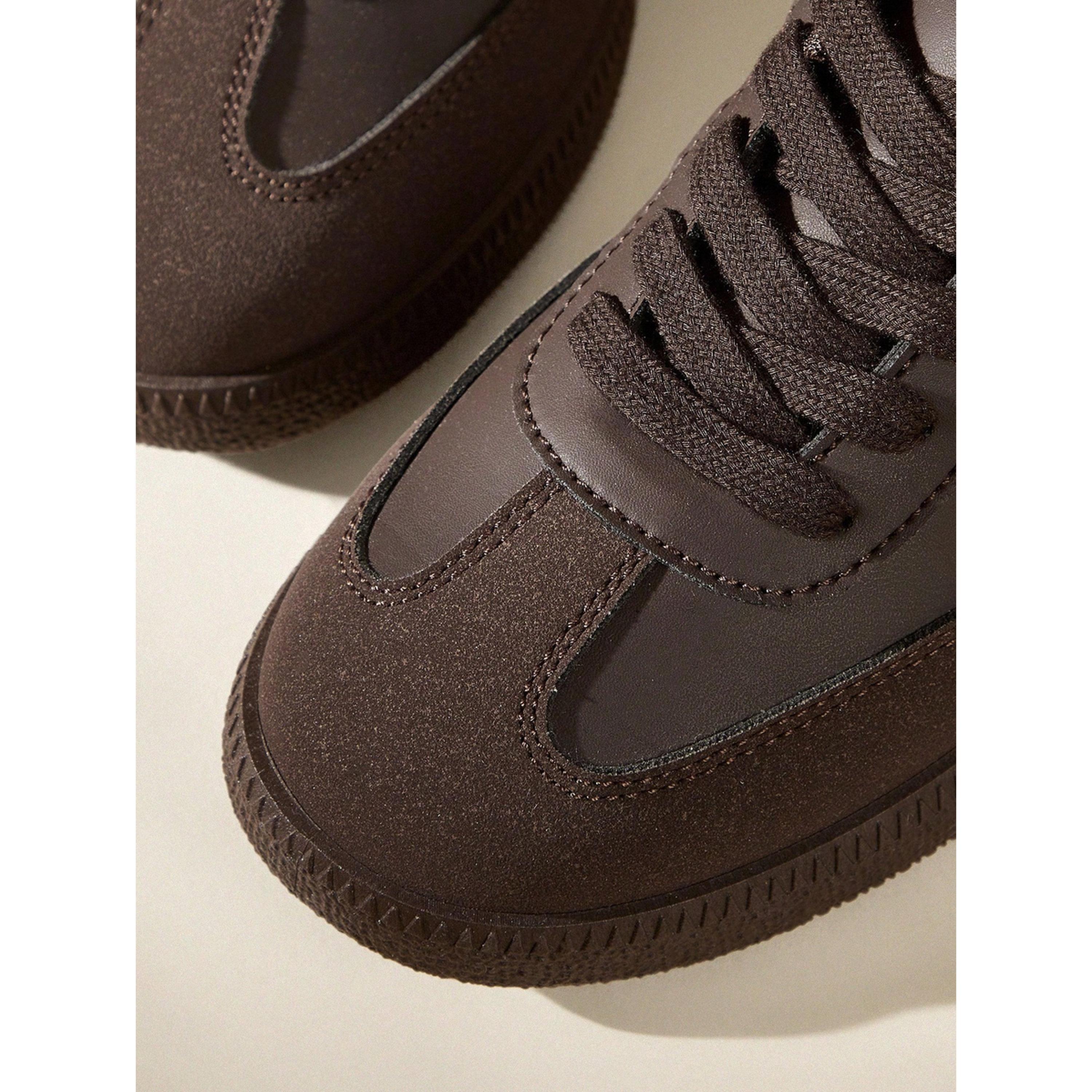 Take Two Brown PU Leather Sneakers for Women - Casual and Sporty Footwear-women-shoes-sneakers-image-3