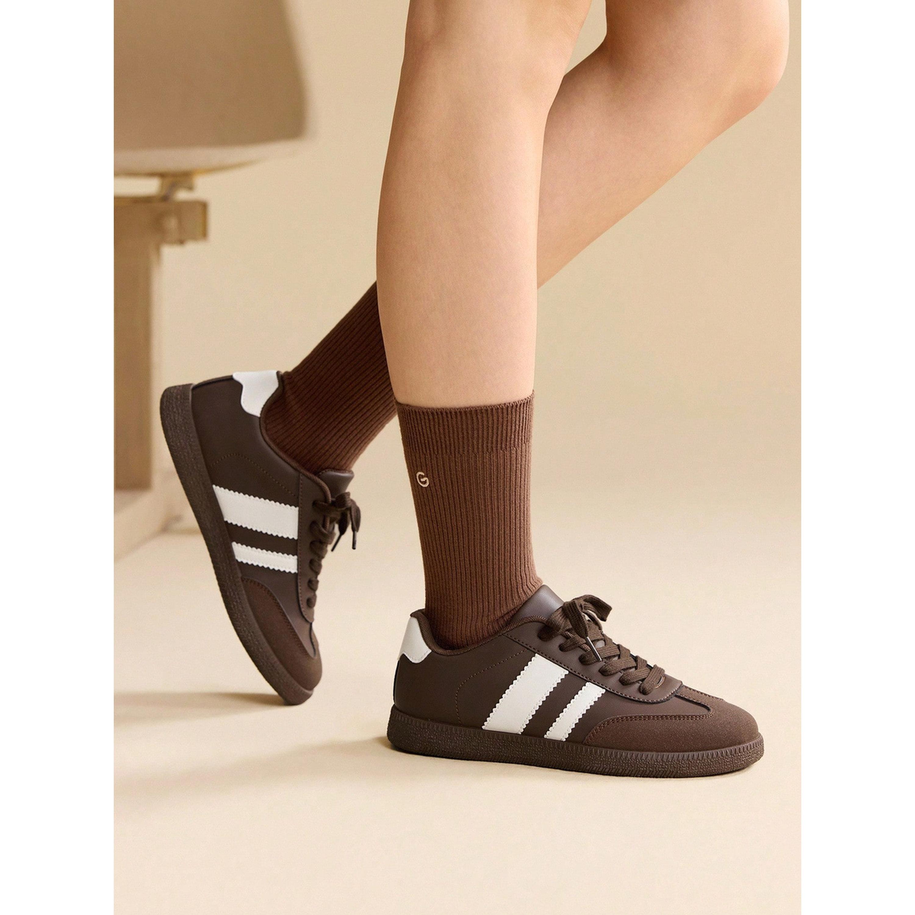 Take Two Brown PU Leather Sneakers for Women - Casual and Sporty Footwear-women-shoes-sneakers-image-5