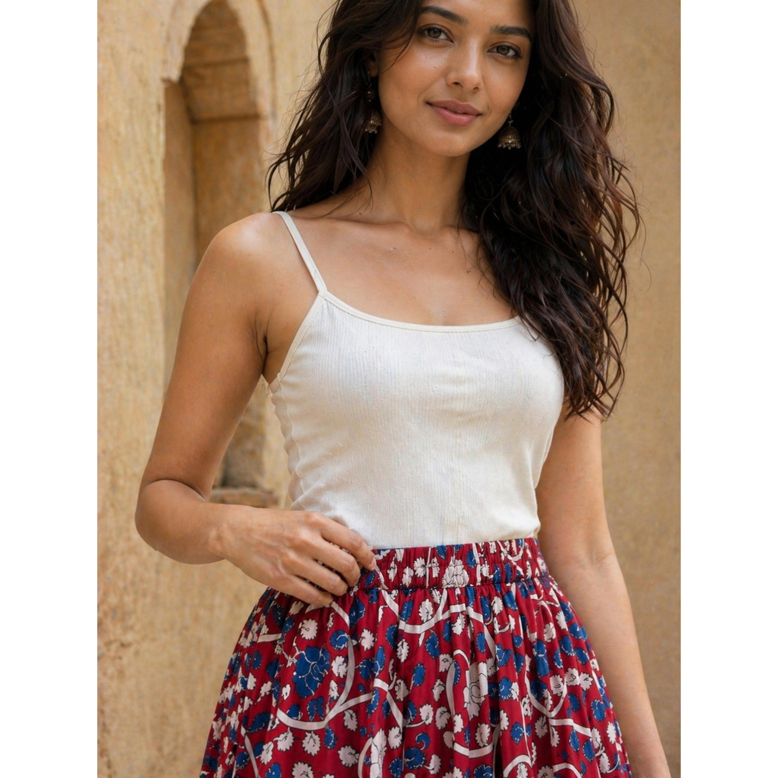 تنورة طويلة واسعة بطبعة زهور-women-clothing-skirts-image-6
