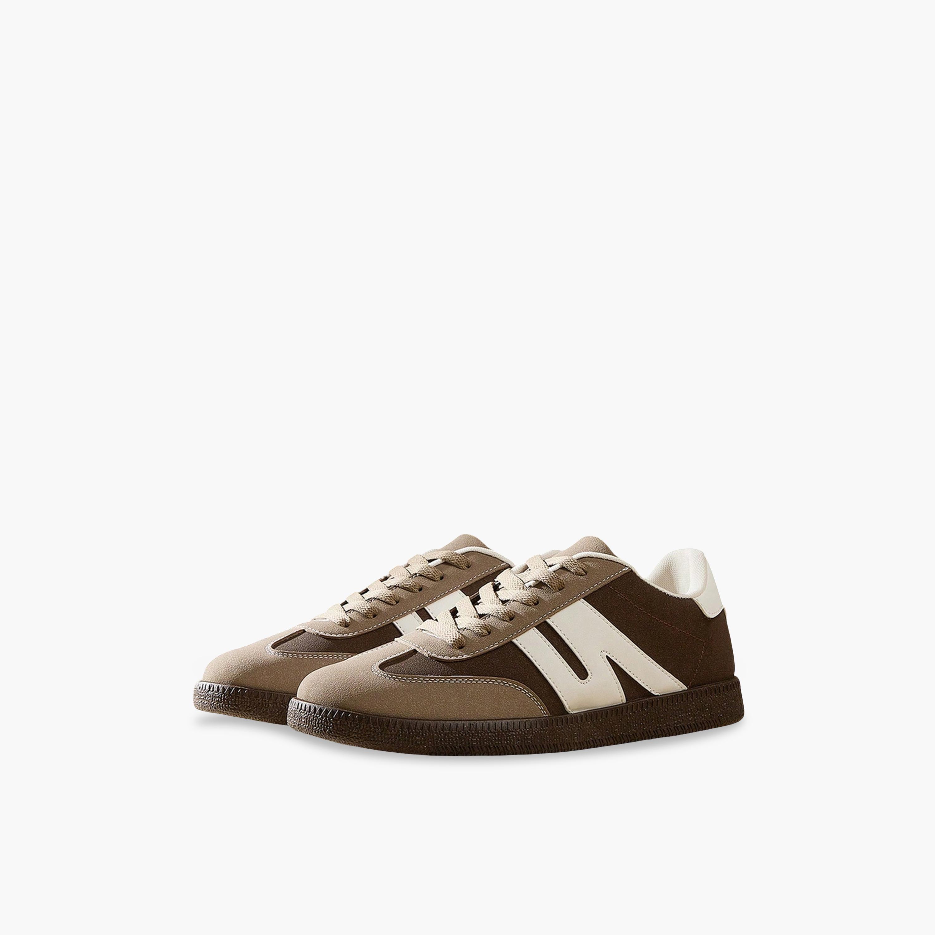 Take Two Womens Brown PU Leather Sneakers - Casual Sports Footwear-women-shoes-sneakers-image-1