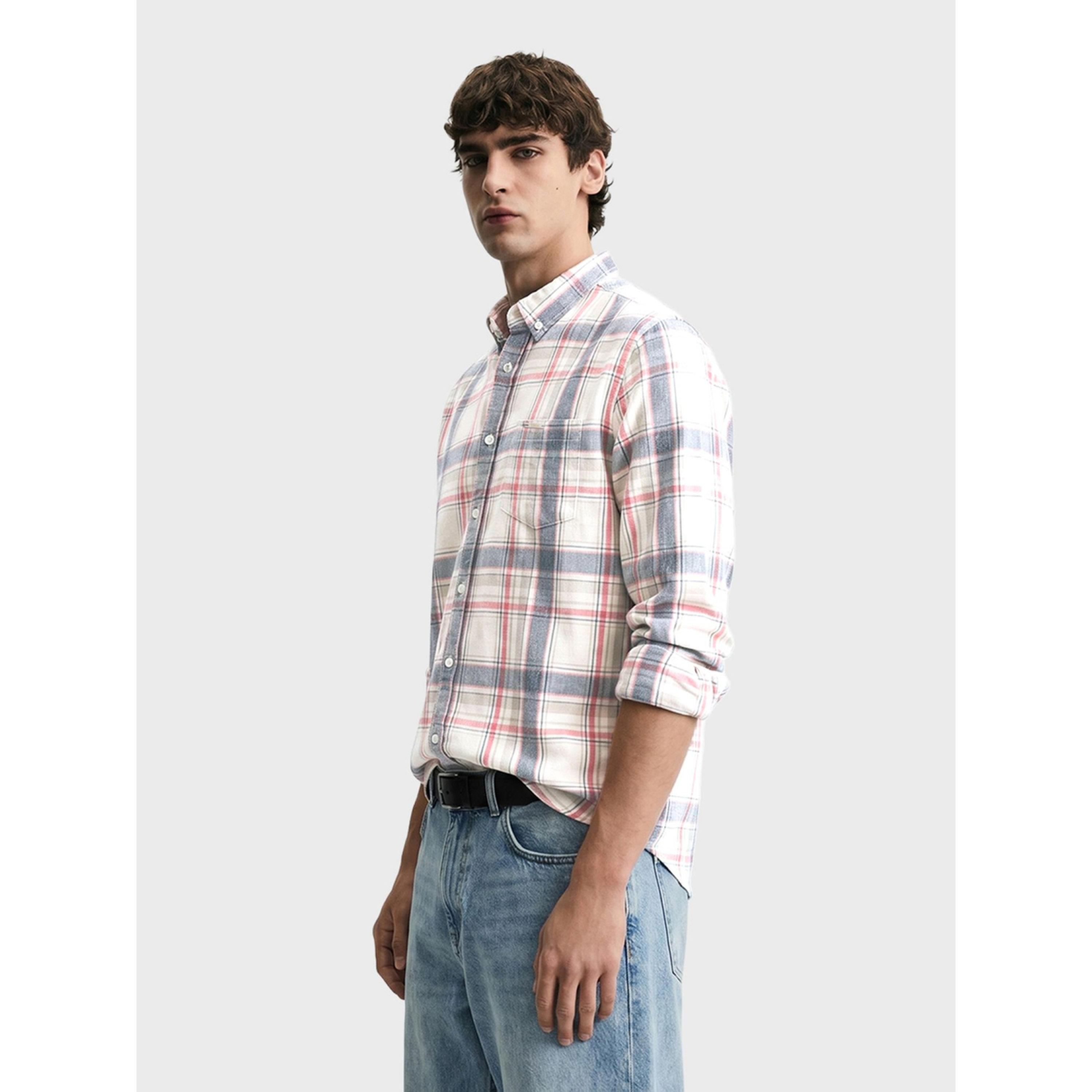 The Indian Garage Co X Styli Men Slim Fit Checked Button-Down Collar Casual Shirt-men-clothing-shirts-image-2