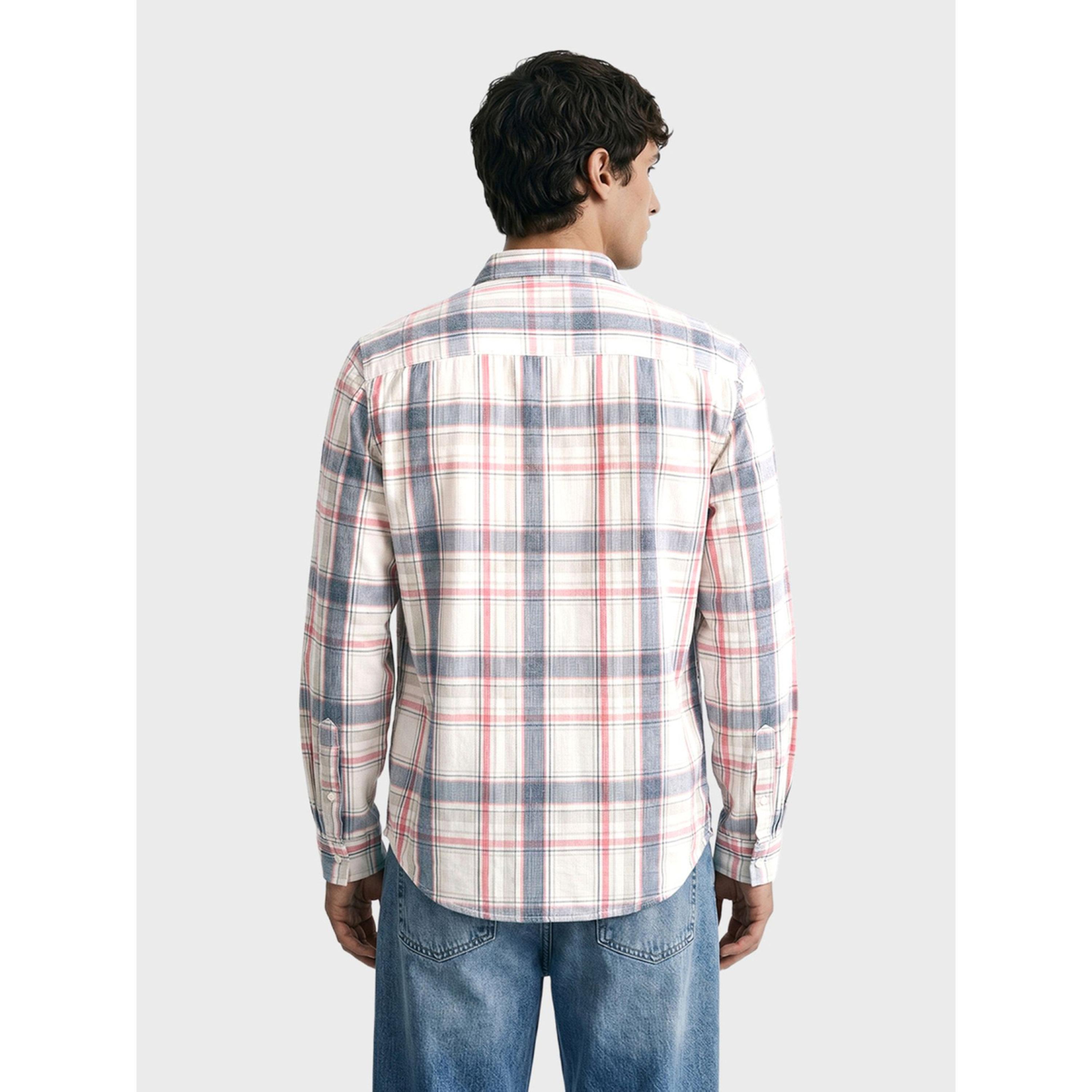 The Indian Garage Co X Styli Men Slim Fit Checked Button-Down Collar Casual Shirt-men-clothing-shirts-image-3