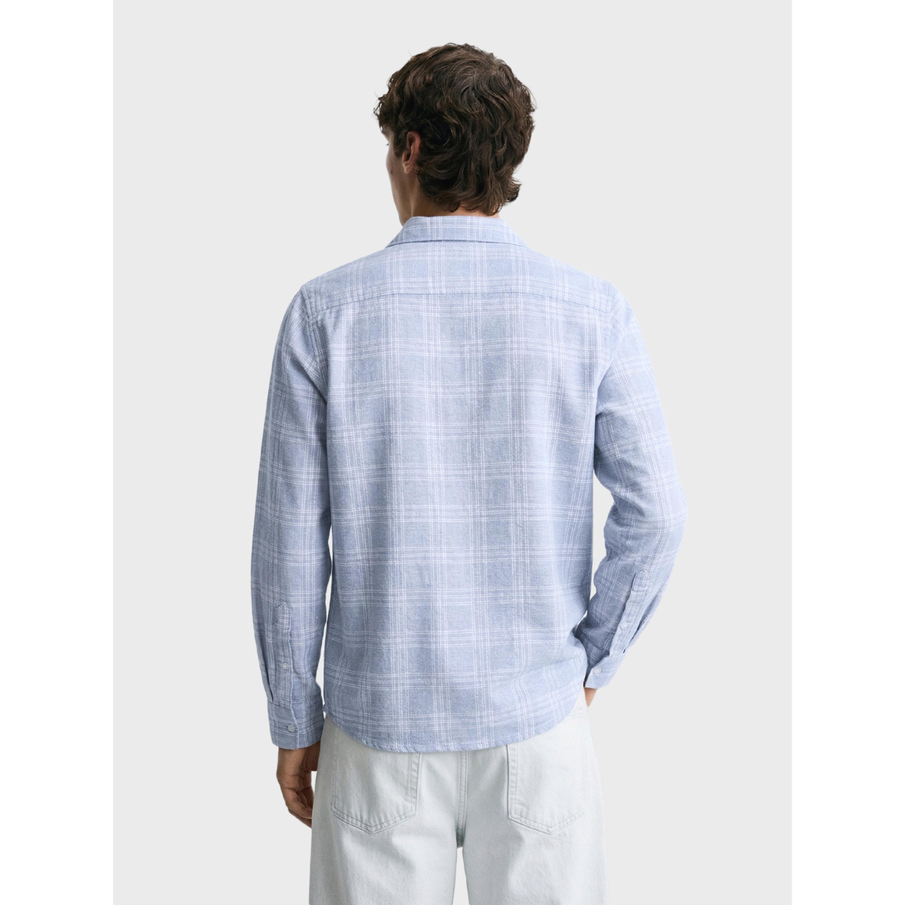 The Indian Garage Co X Styli Men Slim Fit Checked Cutaway Collar Casual Shirt-men-clothing-shirts-image-4