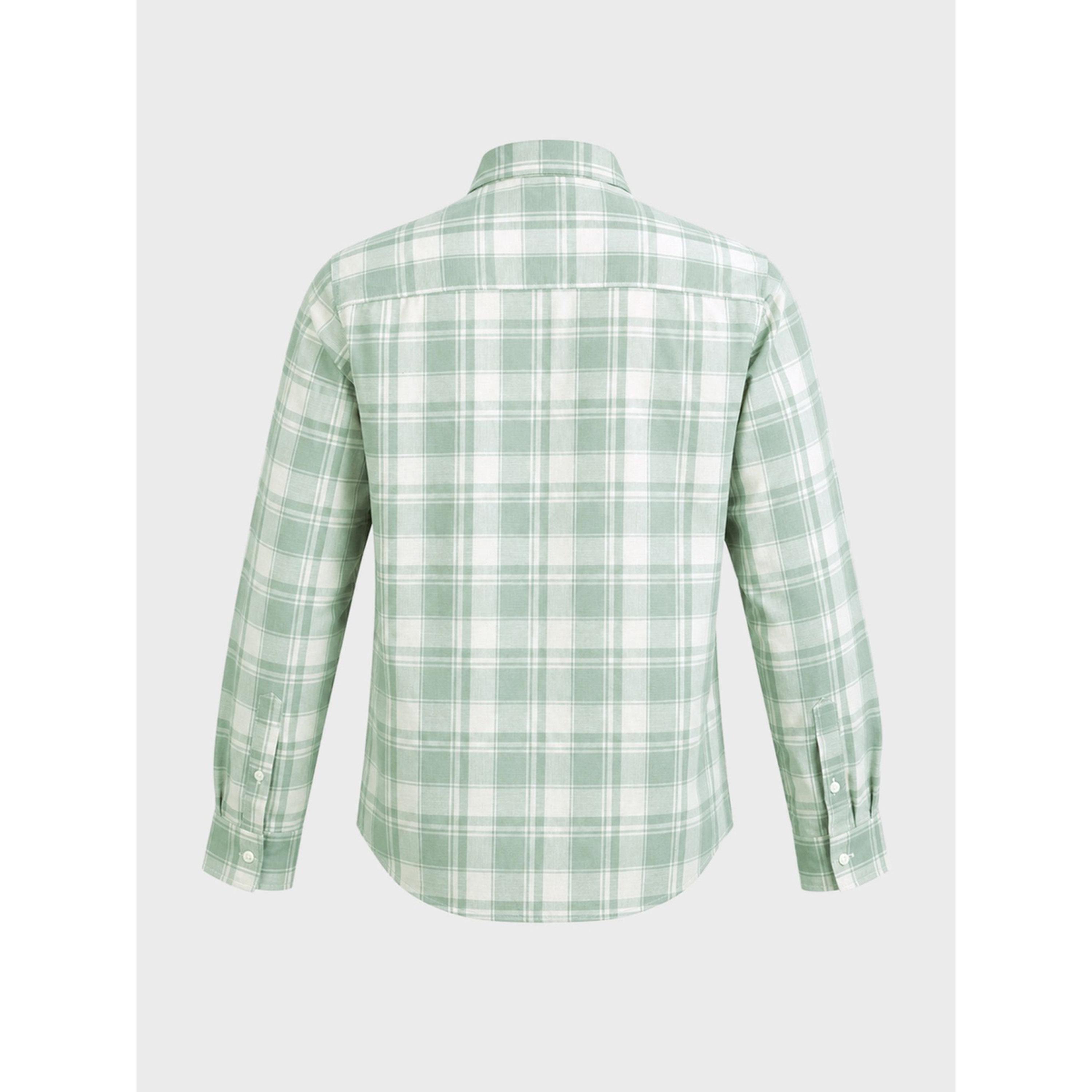 The Indian Garage Co X Styli Men Slim Fit Checked Cutaway Collar Casual Shirt-men-clothing-shirts-image-5