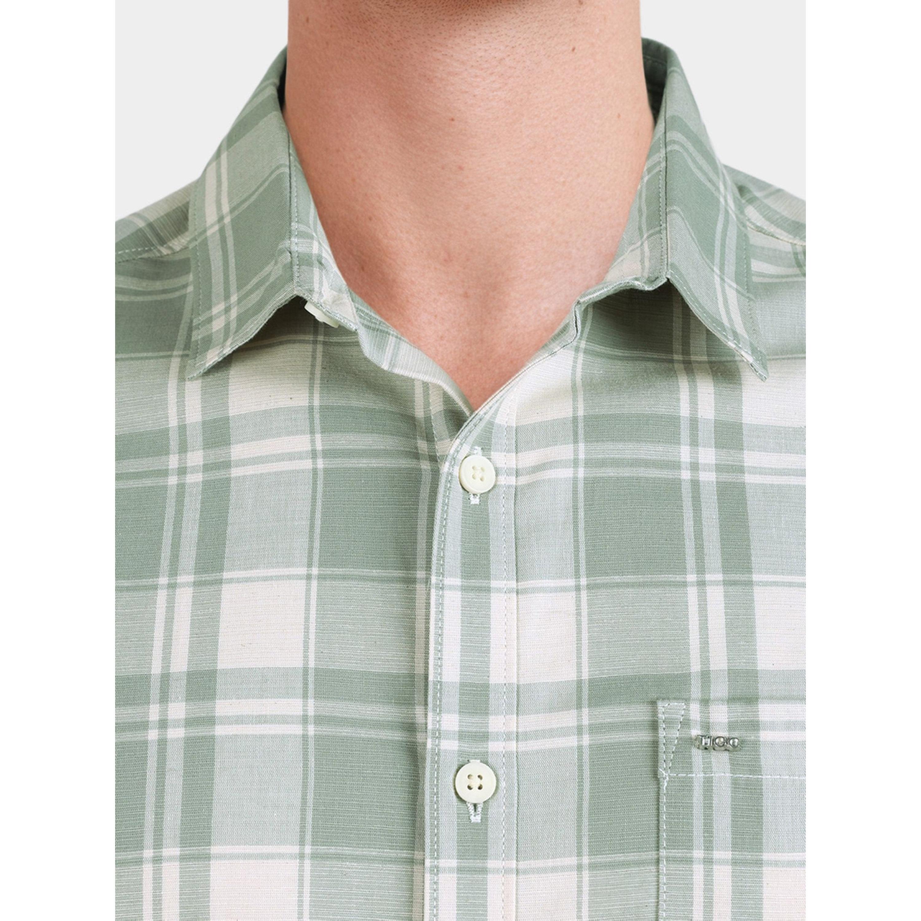 The Indian Garage Co X Styli Men Slim Fit Checked Cutaway Collar Casual Shirt-men-clothing-shirts-image-6