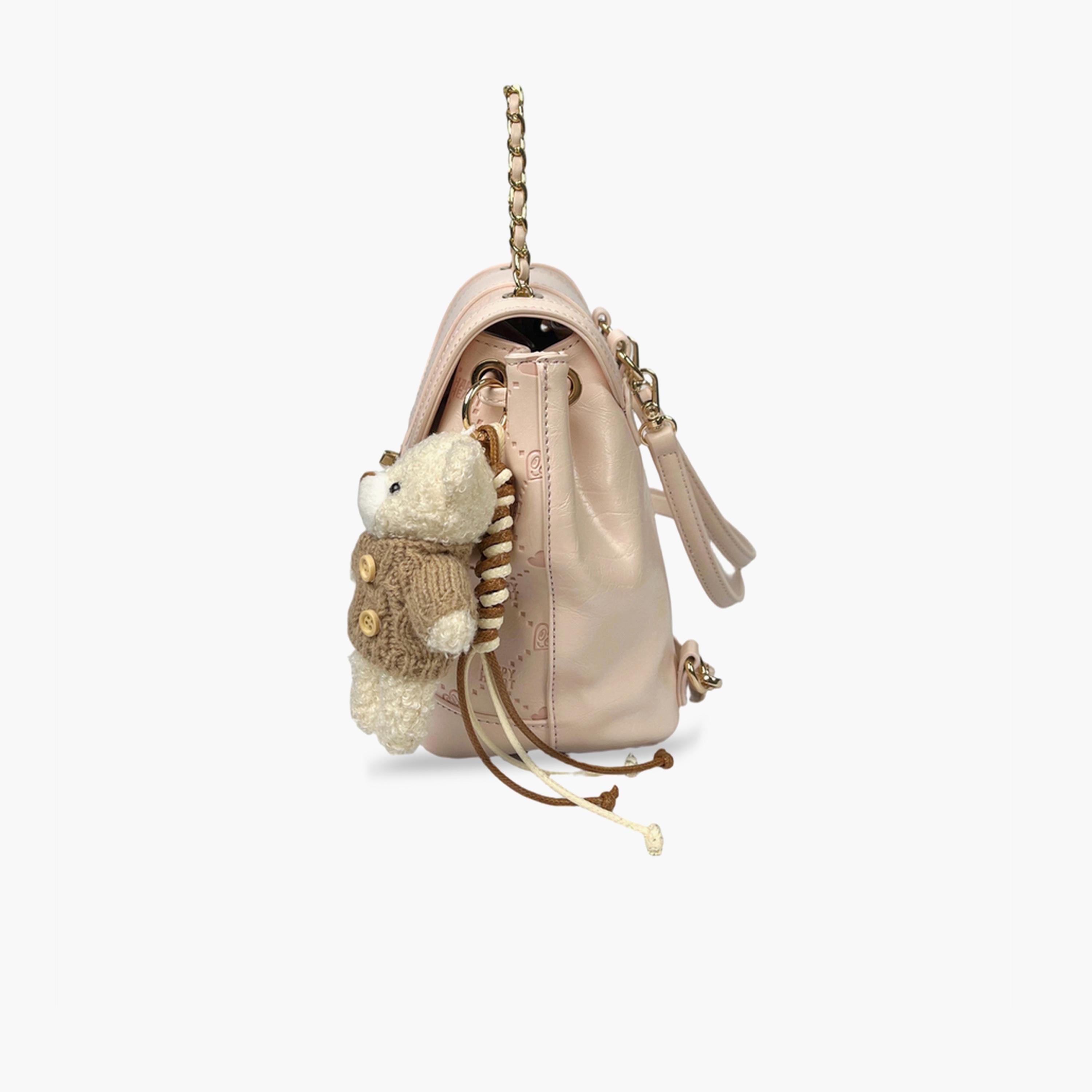 Take Two Beige Plus Toy Charm Backpack-women-bagsandwallets-backpacks-image-2