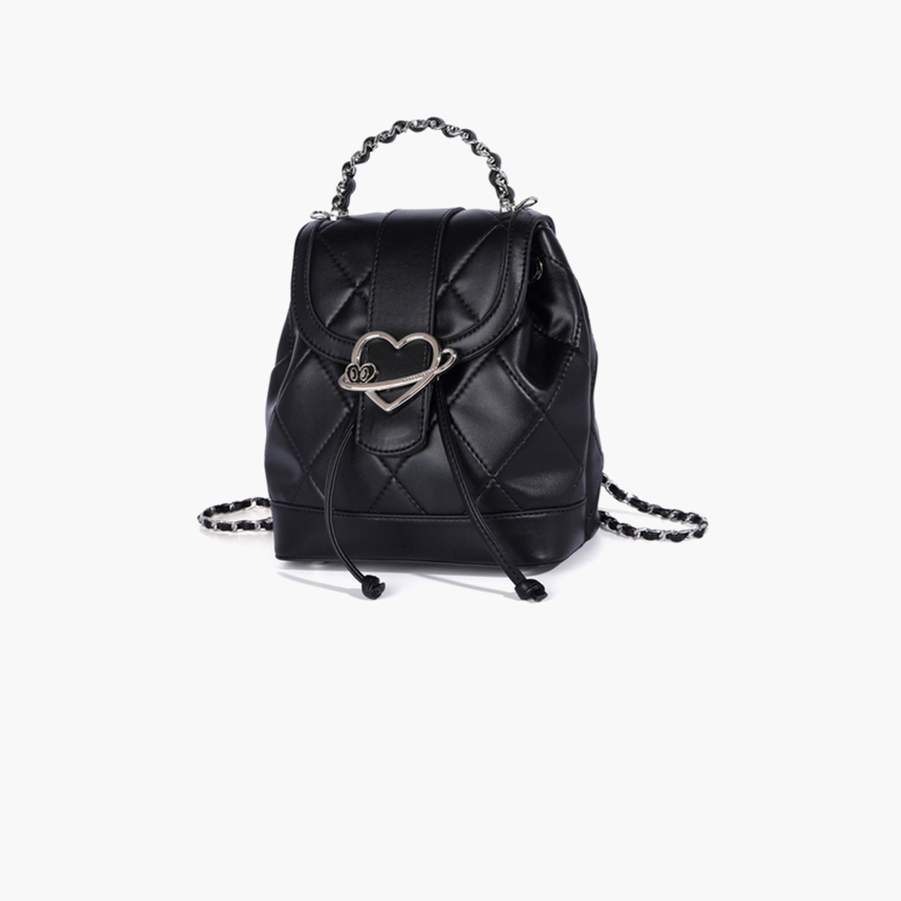 Take Two Black Heart Detail Backpack-women-bagsandwallets-backpacks-image-2