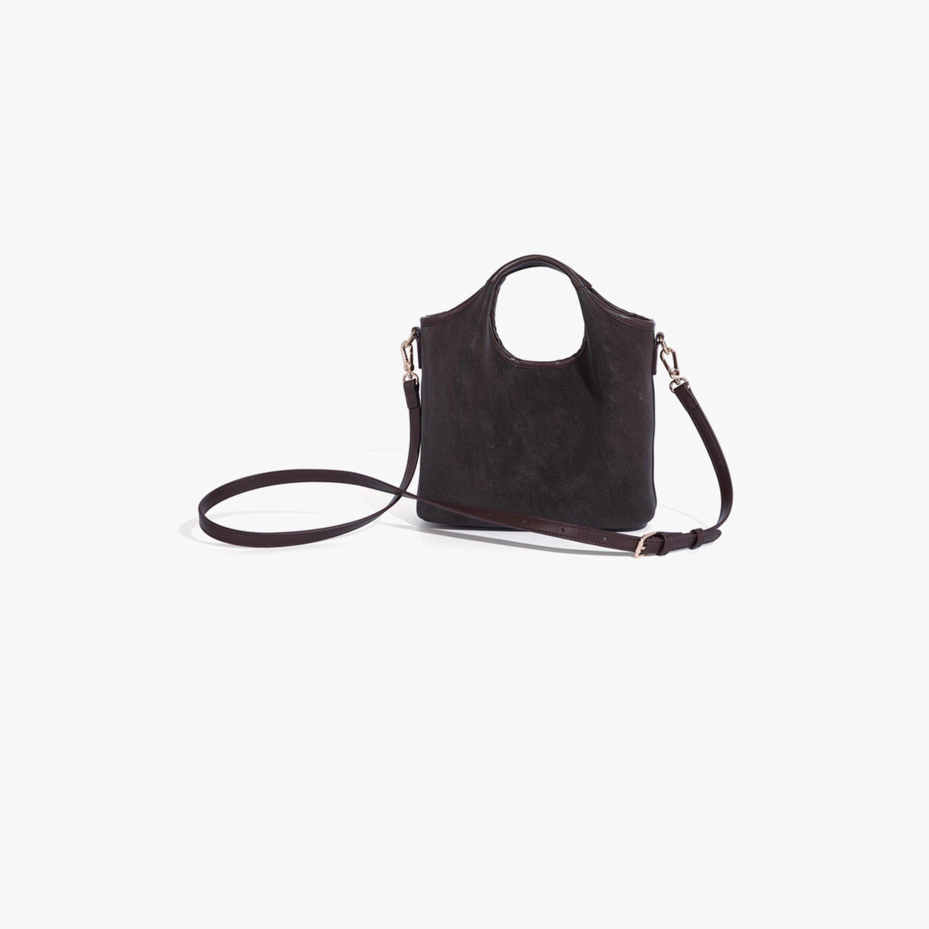 Take Two Coffee Brown Plain Crossbody Bag-women-bagsandwallets-handbags-image-4