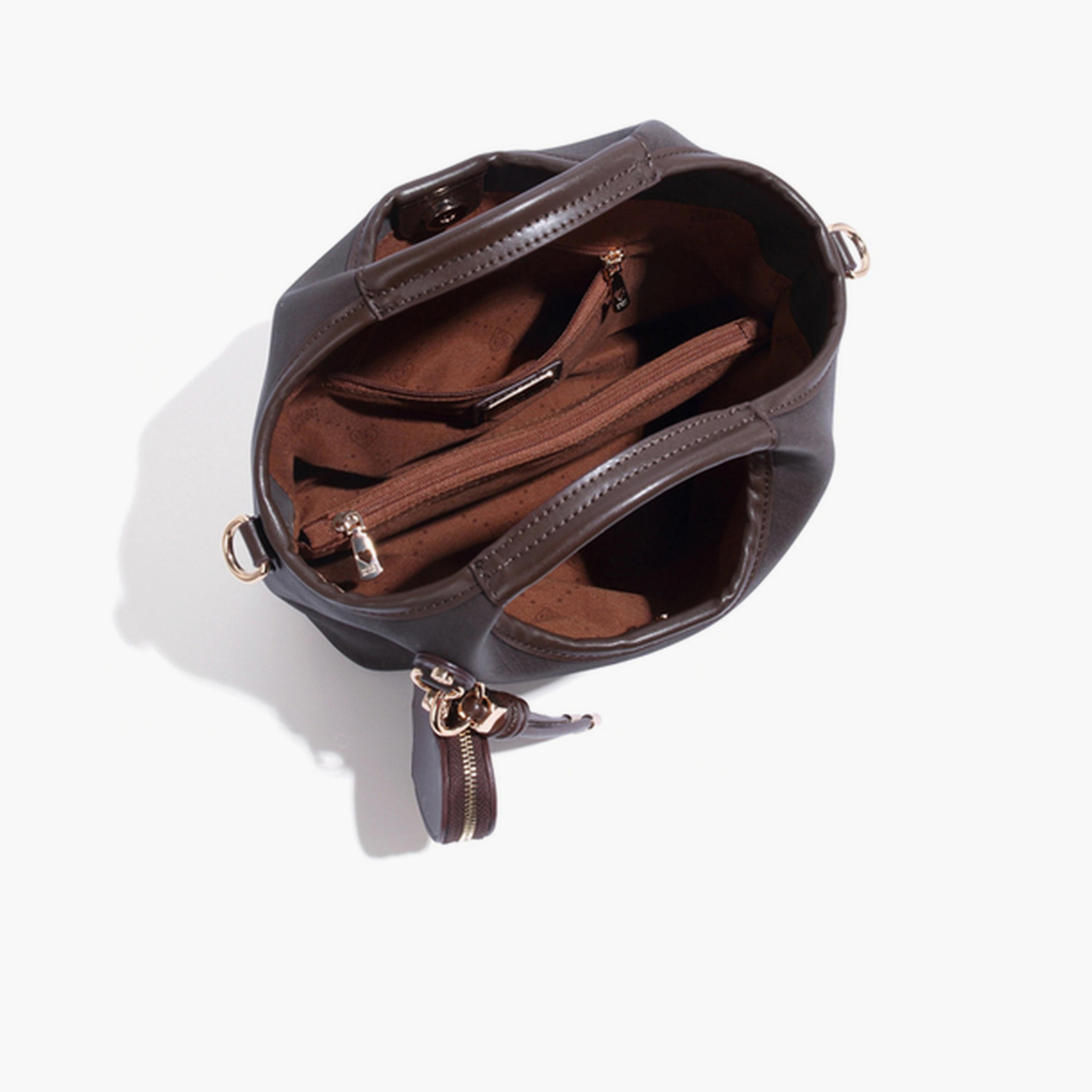 Take Two Coffee Brown Plain Crossbody Bag-women-bagsandwallets-handbags-image-5