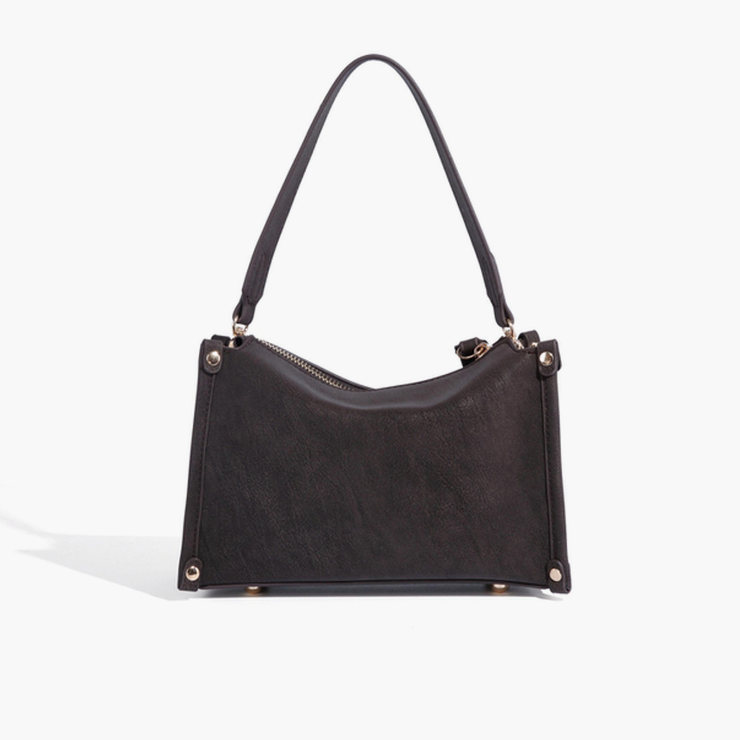 Take Two Coffee Brown Plain Crossbody Bag-women-bagsandwallets-handbags-image-4