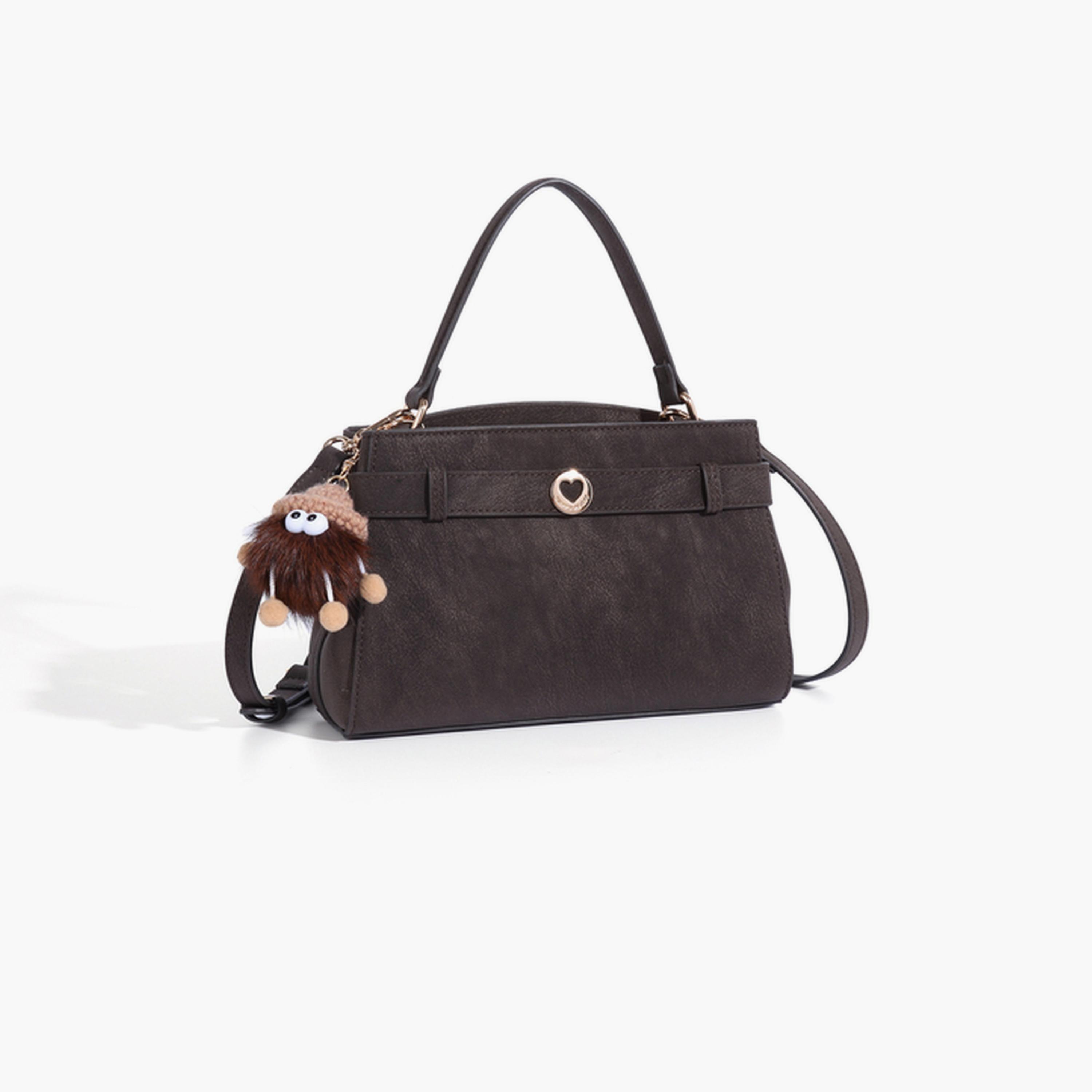 Take Two Coffee Brown Plain Crossbody Bag-women-bagsandwallets-handbags-image-2
