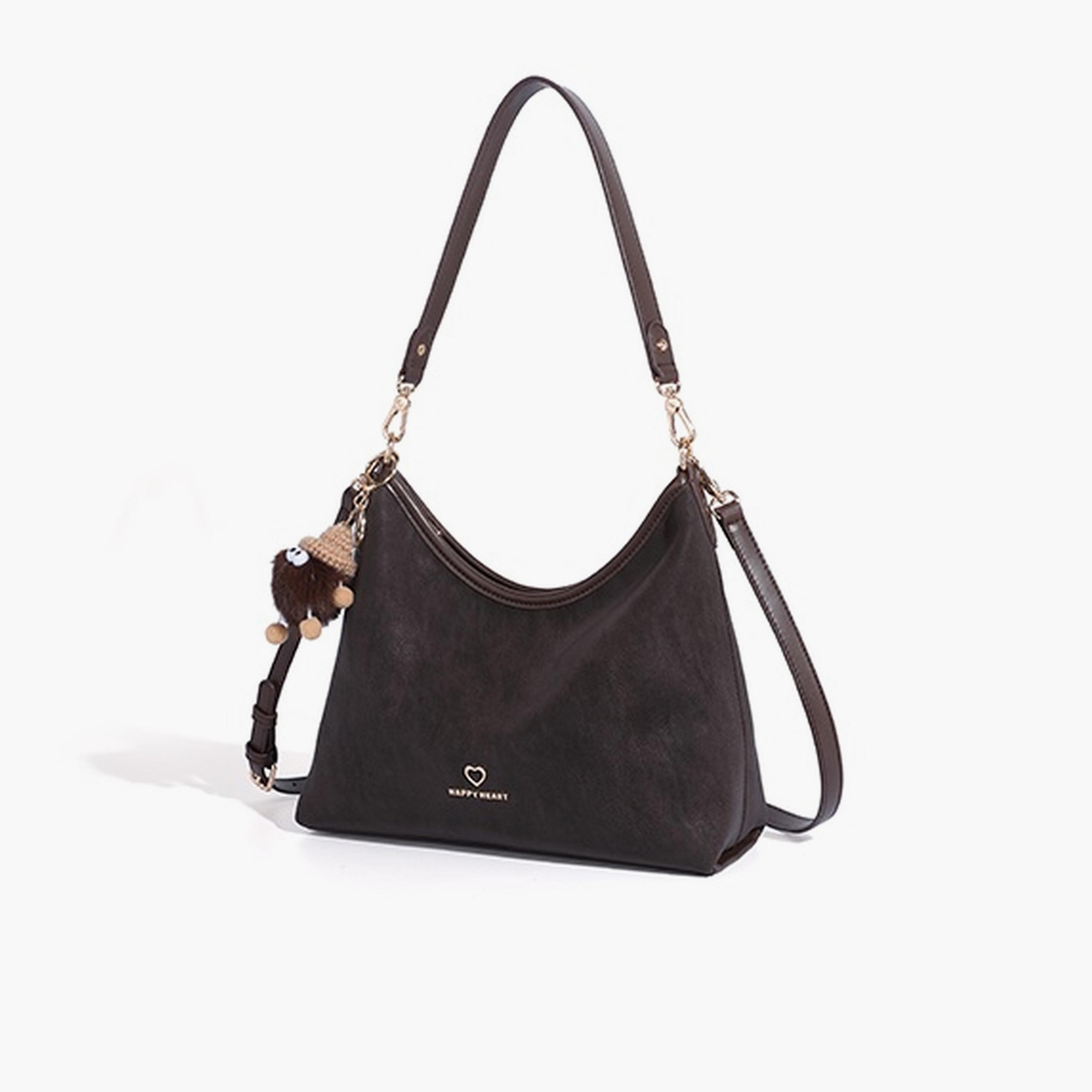 Take Two Coffee Brown Plain Crossbody Bag-women-bagsandwallets-handbags-image-1