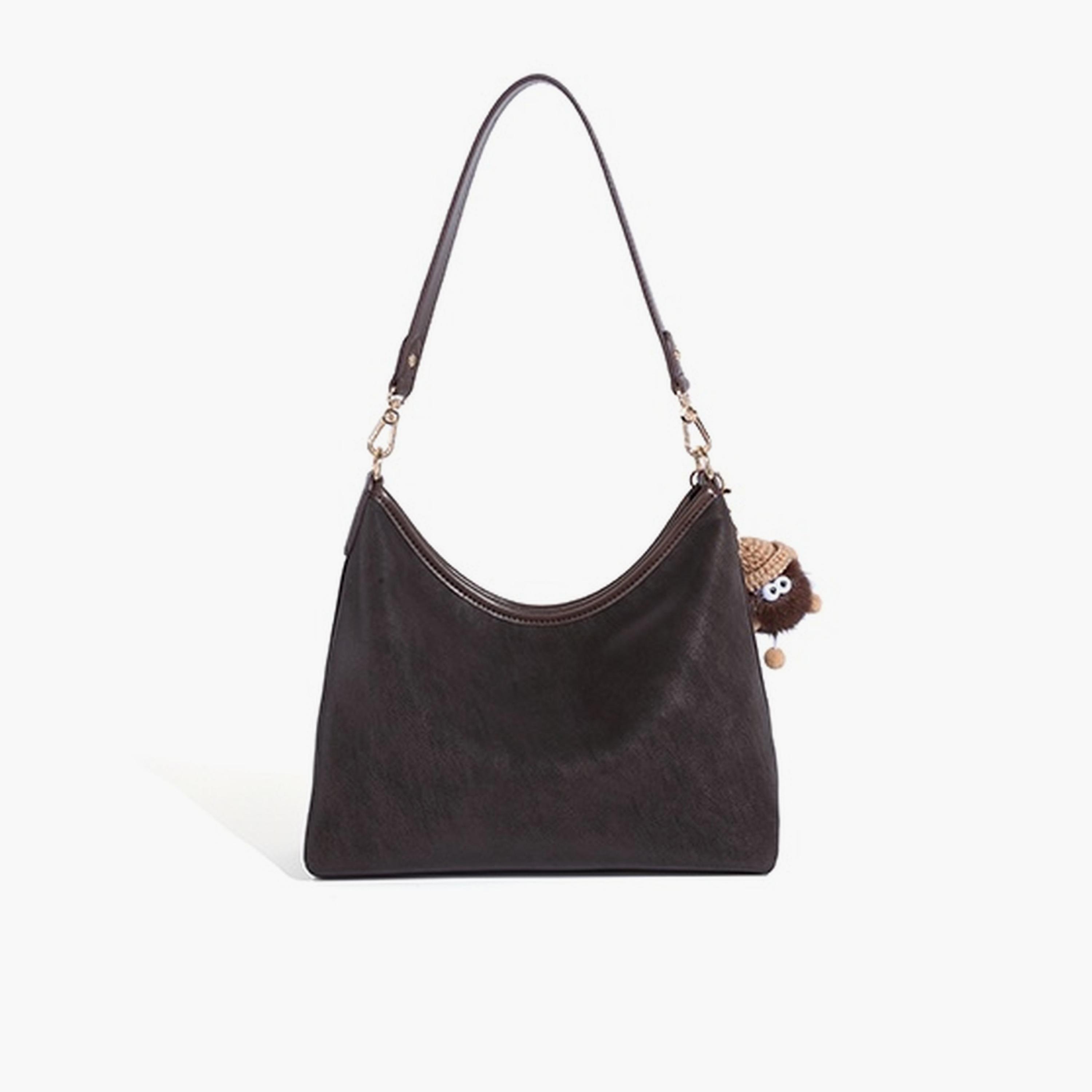 Take Two Coffee Brown Plain Crossbody Bag-women-bagsandwallets-handbags-image-3