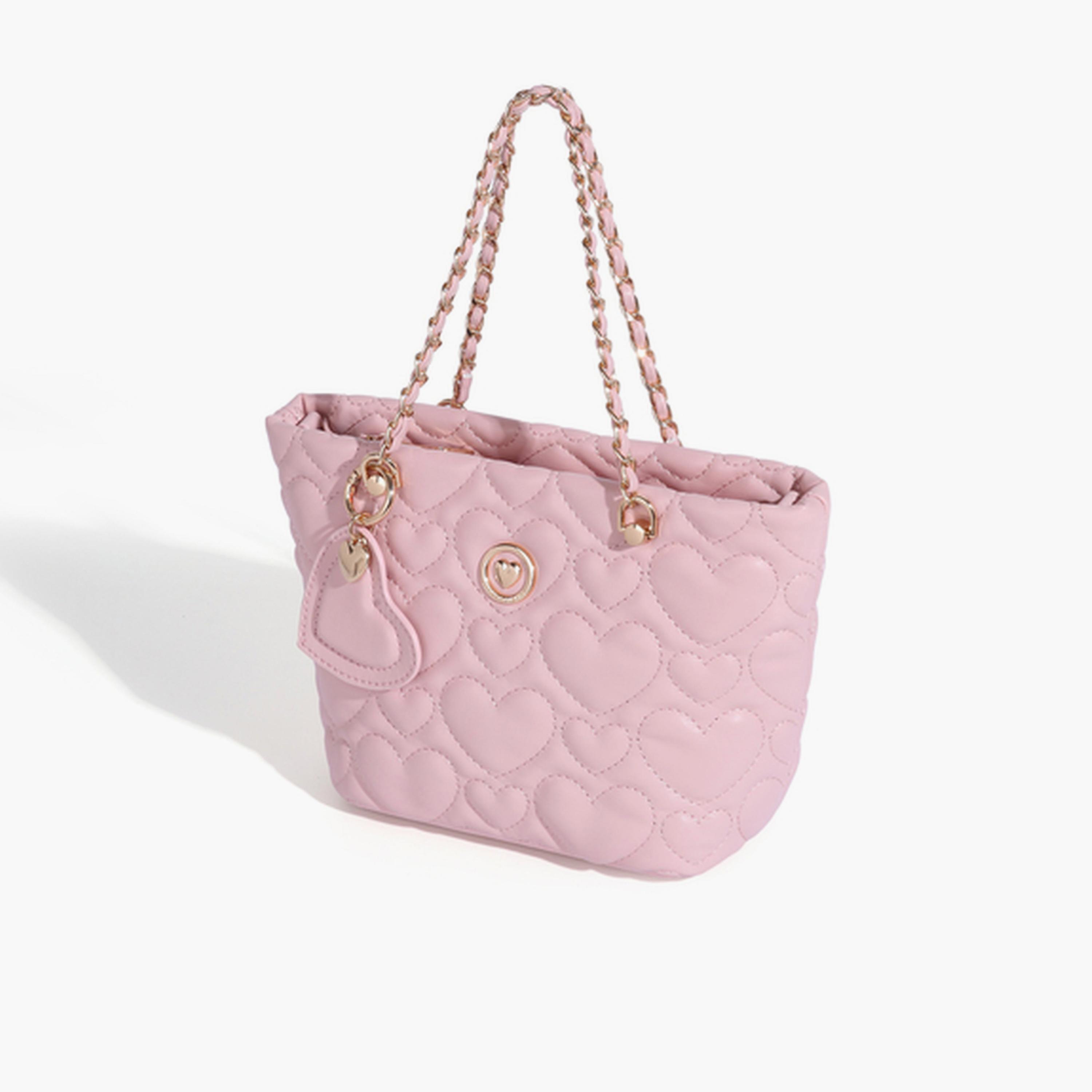 شنطة كروس مبطنة بتصميم قلب باللون الوردي-women-bagsandwallets-handbags-image-3