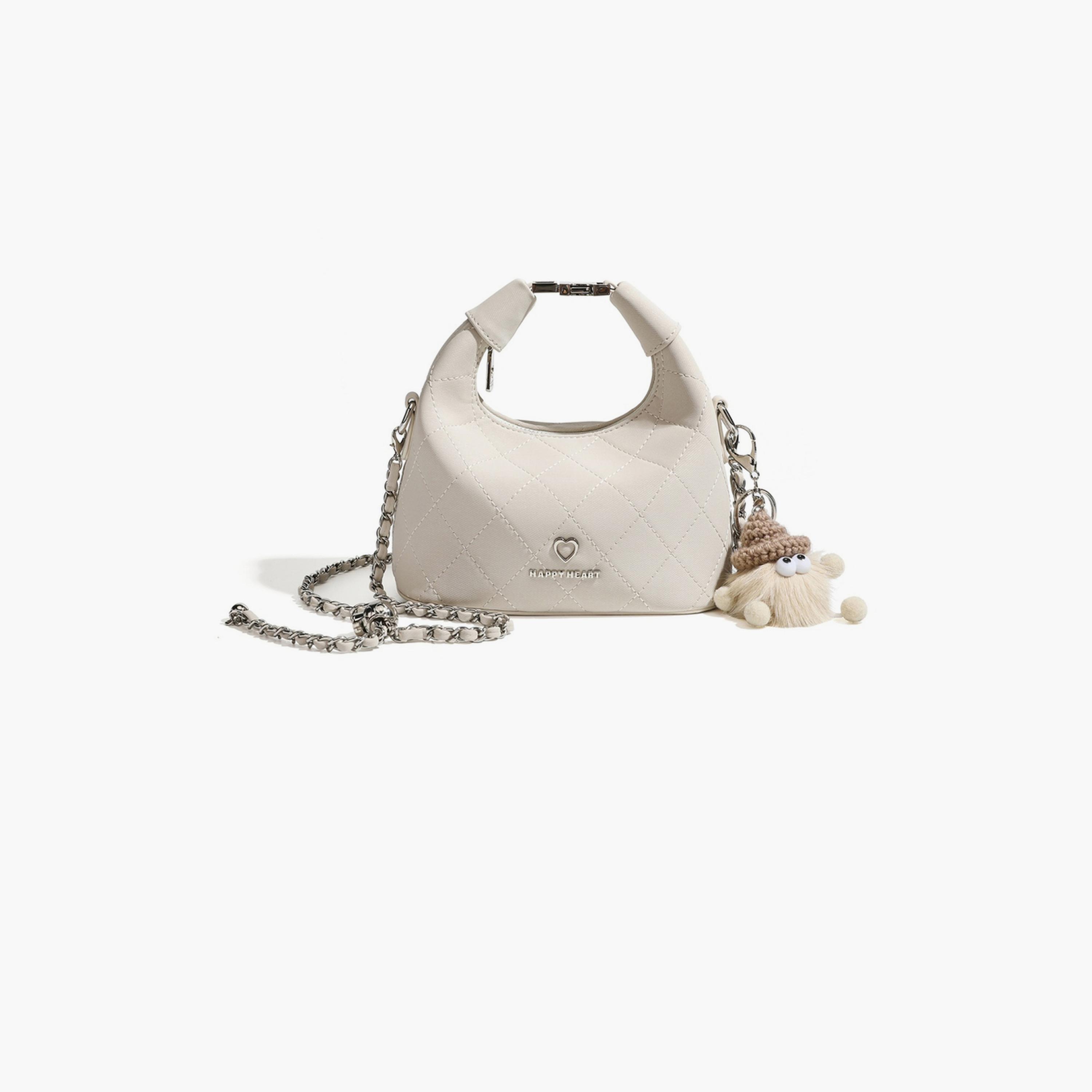 شنطة كروس مبطنة بحزام سلسلة باللون البيج-women-bagsandwallets-handbags-image-1