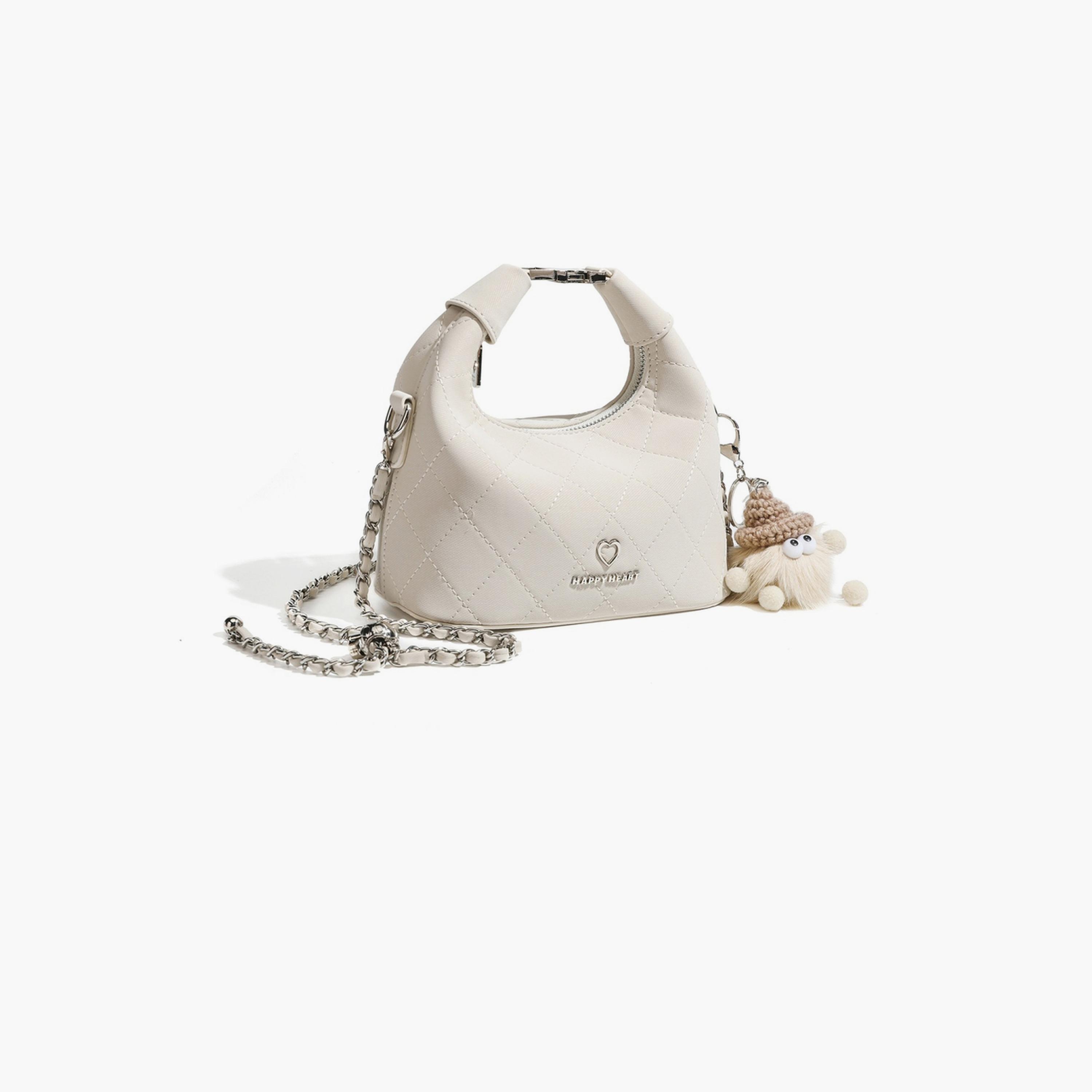 شنطة كروس مبطنة بحزام سلسلة باللون البيج-women-bagsandwallets-handbags-image-2