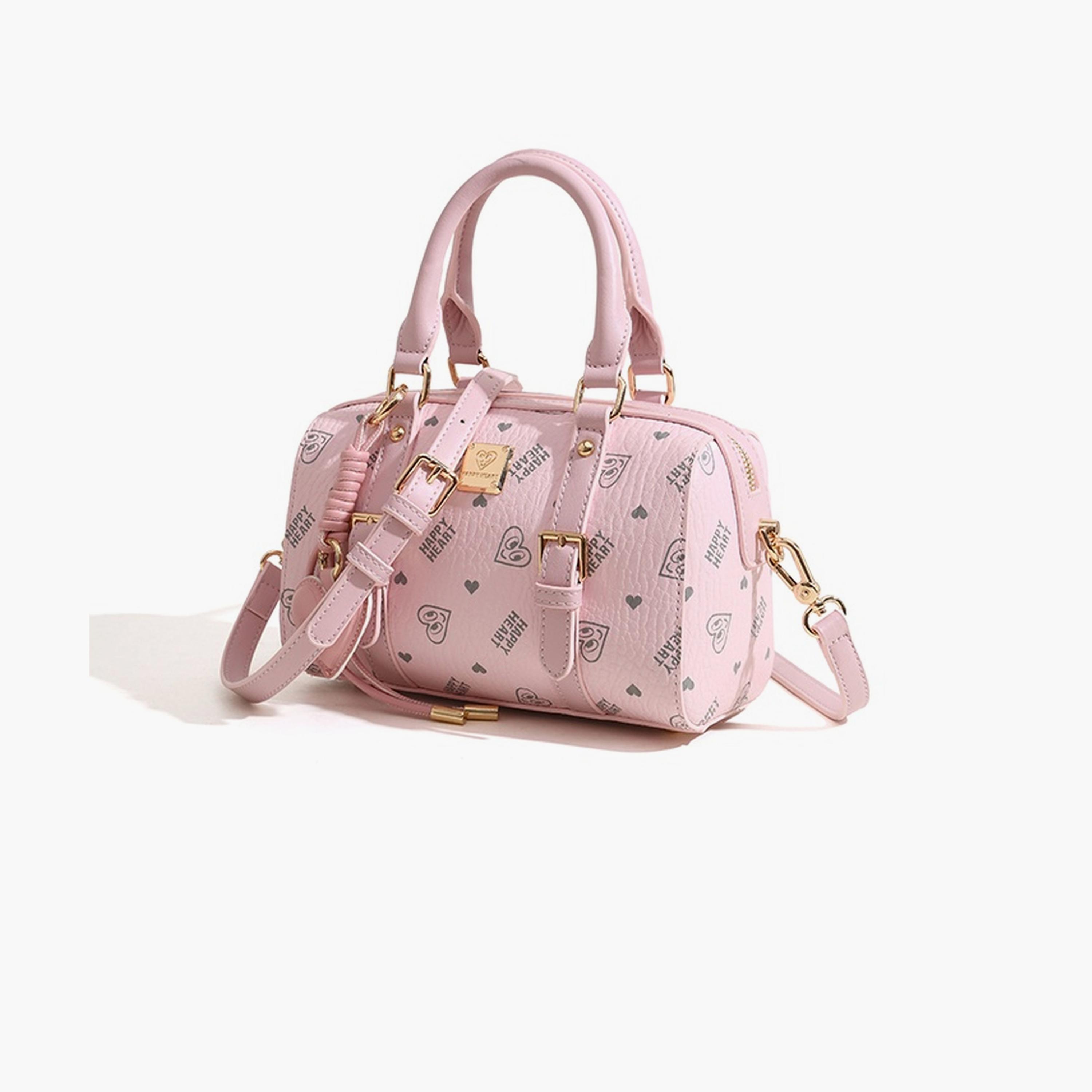 Take Two Pink Heart Print Crossbody Bag-women-bagsandwallets-handbags-image-1