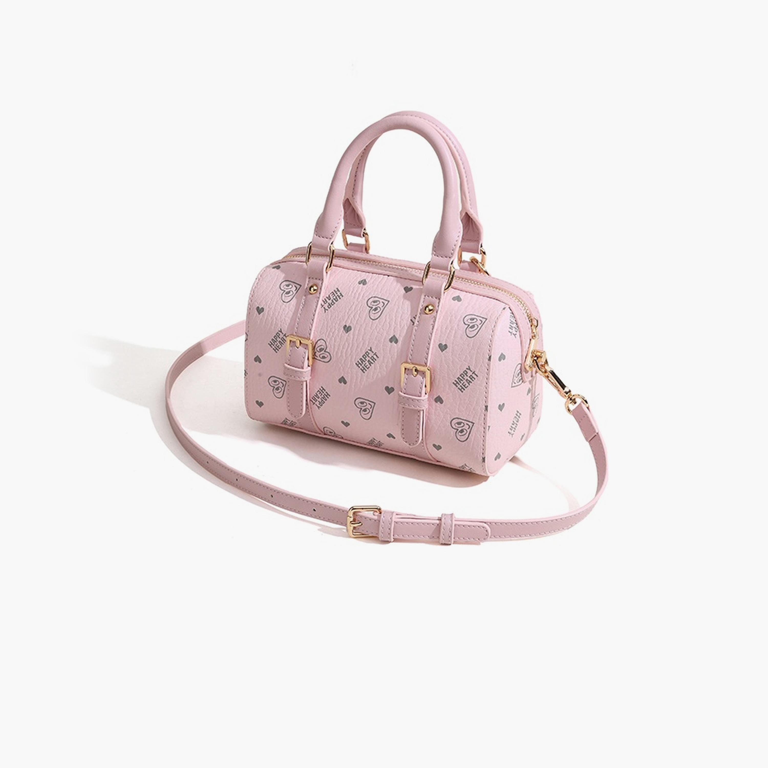 Take Two Pink Heart Print Crossbody Bag-women-bagsandwallets-handbags-image-3