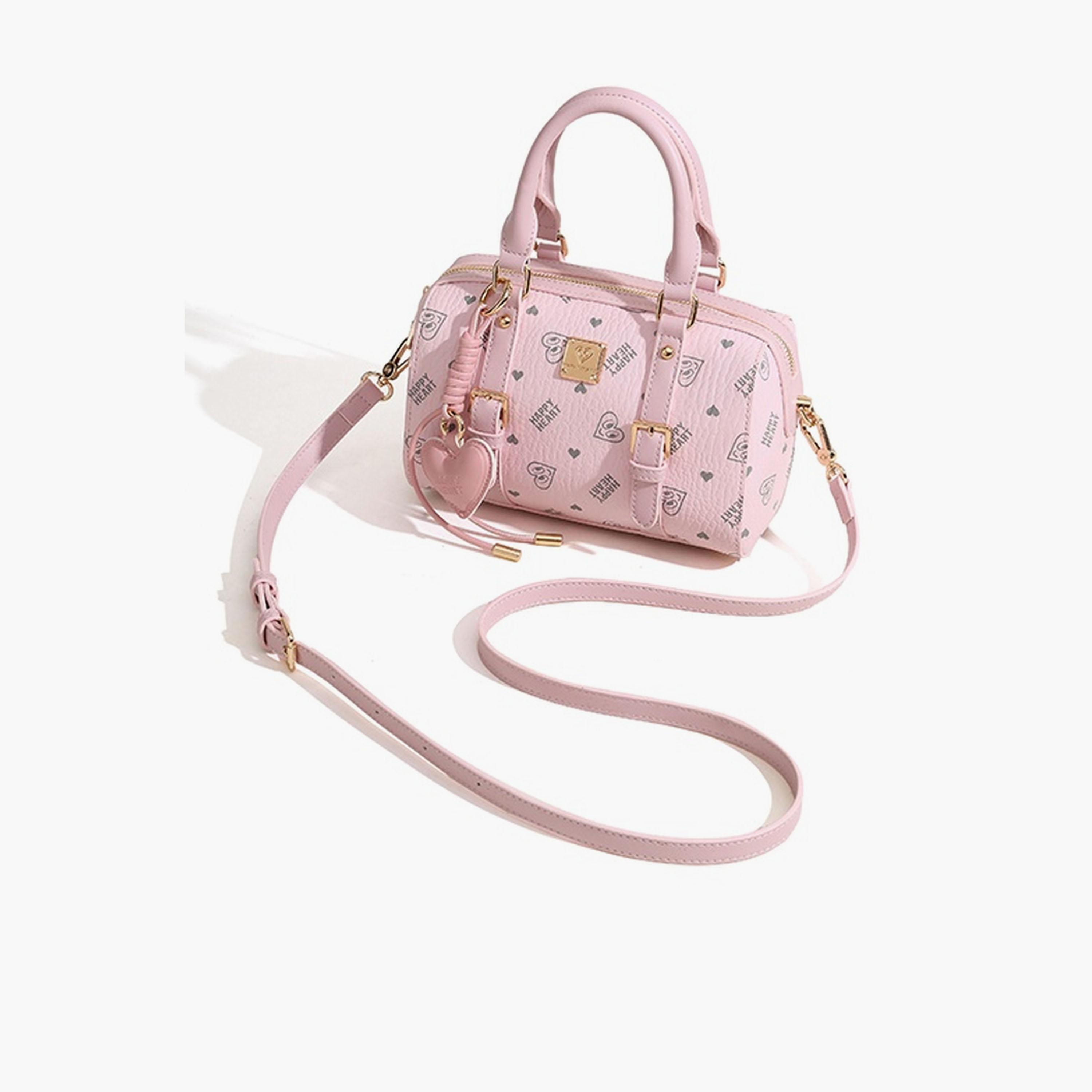 Take Two Pink Heart Print Crossbody Bag-women-bagsandwallets-handbags-image-4