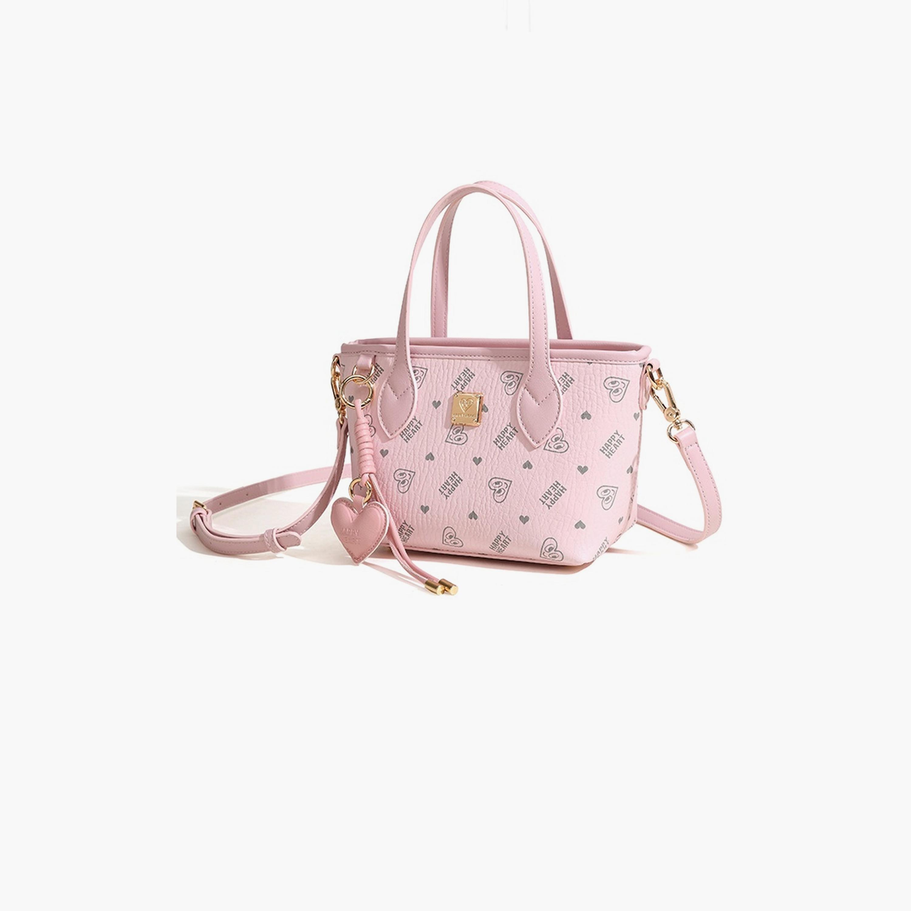 Take Two Pink Heart Print Crossbody Bag-women-bagsandwallets-handbags-image-1